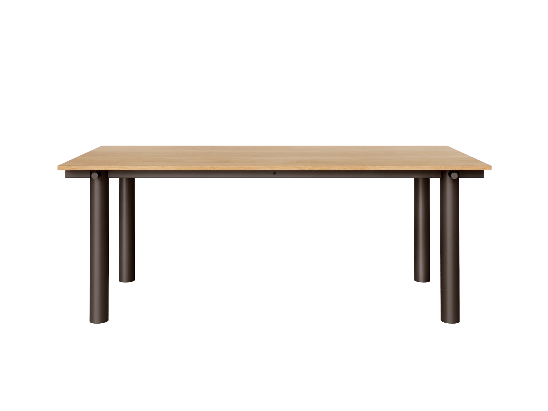 Atura Dining Table - Dark Chocolate/Natural Oak Veneer