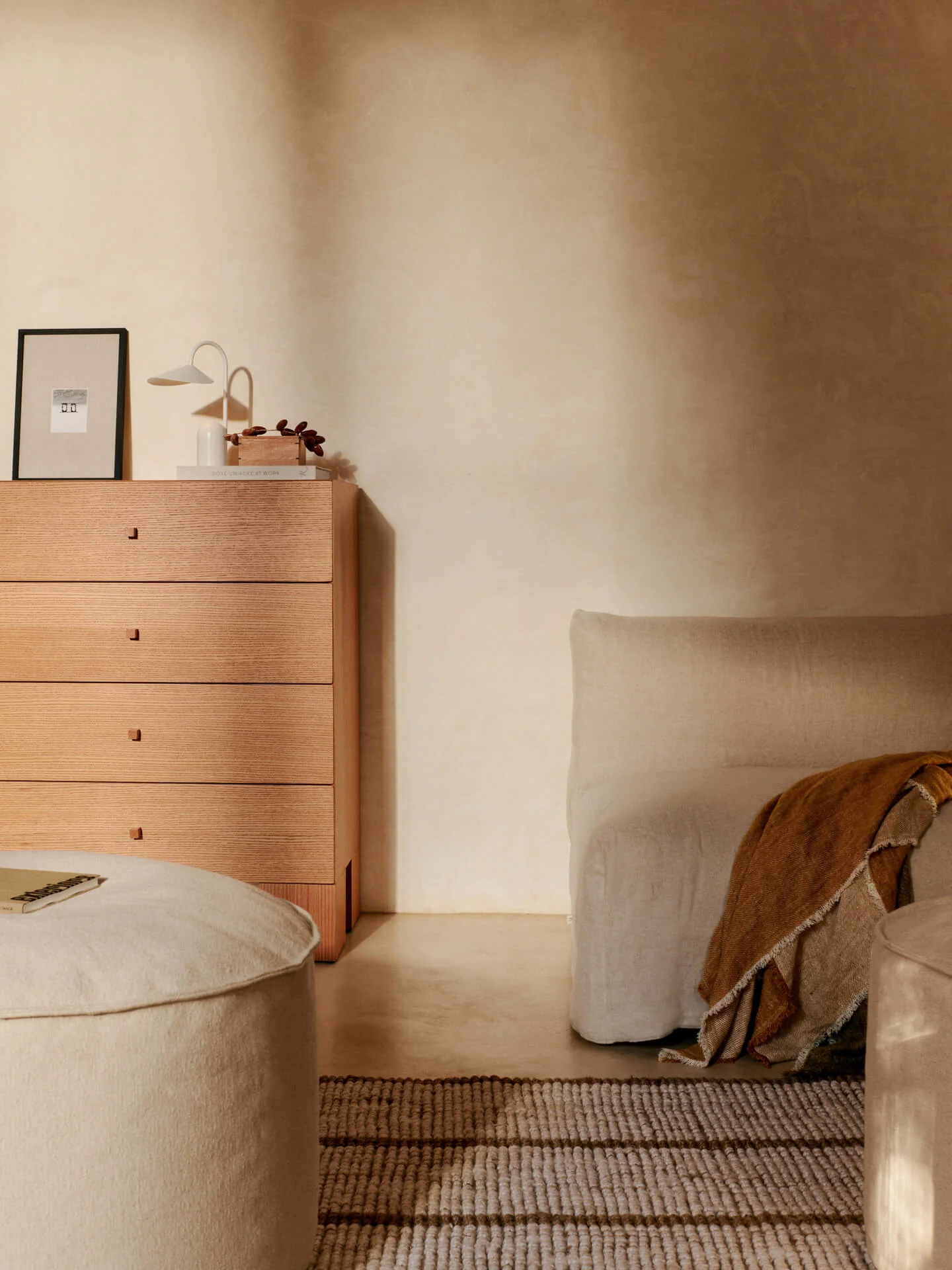 Aun Cotton Pouf - Ø40 - Off-White - Image 2
