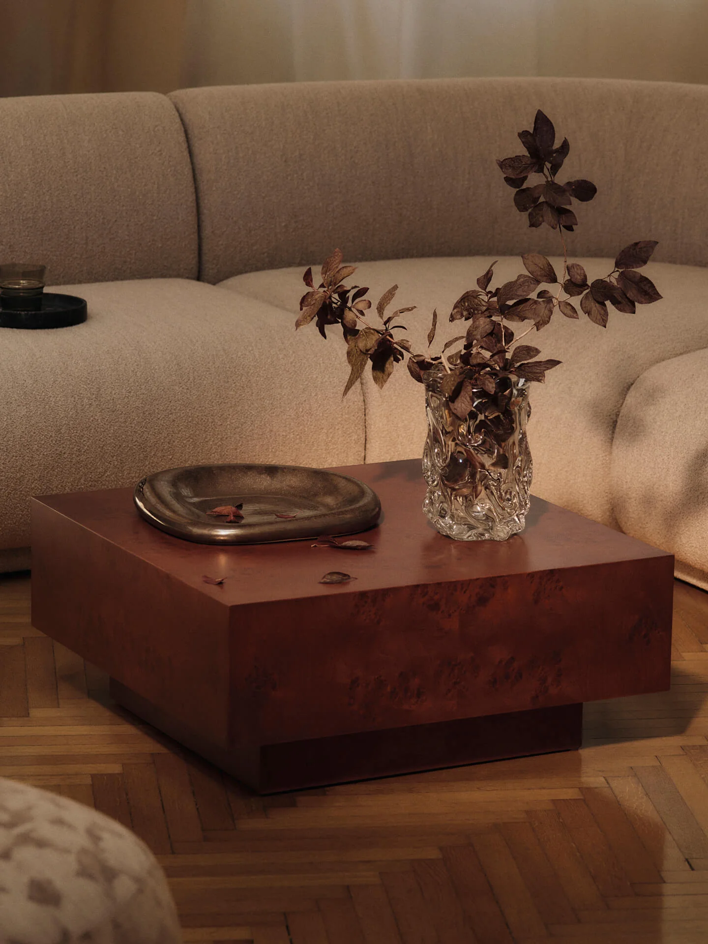 Bellure Centrepiece & Bowl Gift Set - Rustic Bronze - Image 2