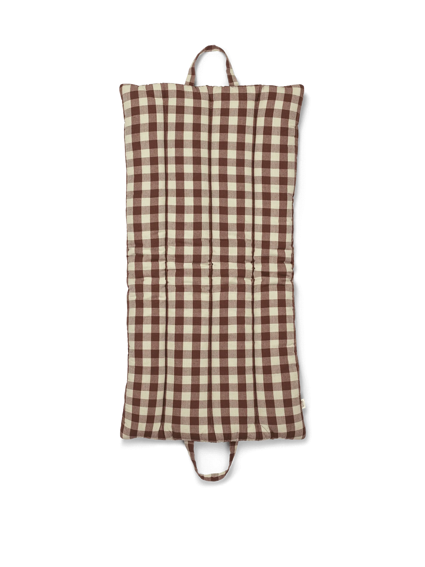 Bothy Check Folding Mat - Cinnamon/Grey Green