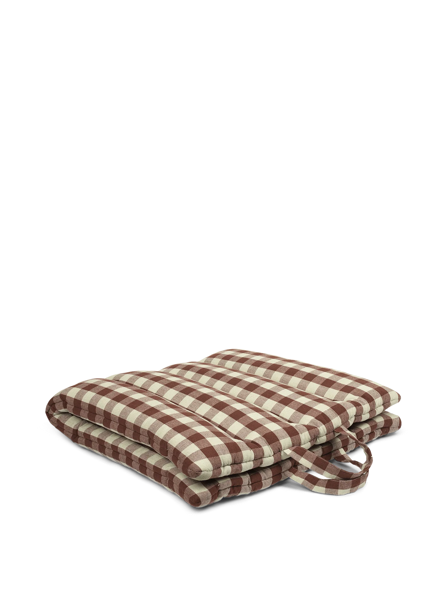 Bothy Check Folding Mat - Cinnamon/Grey Green - Image 4