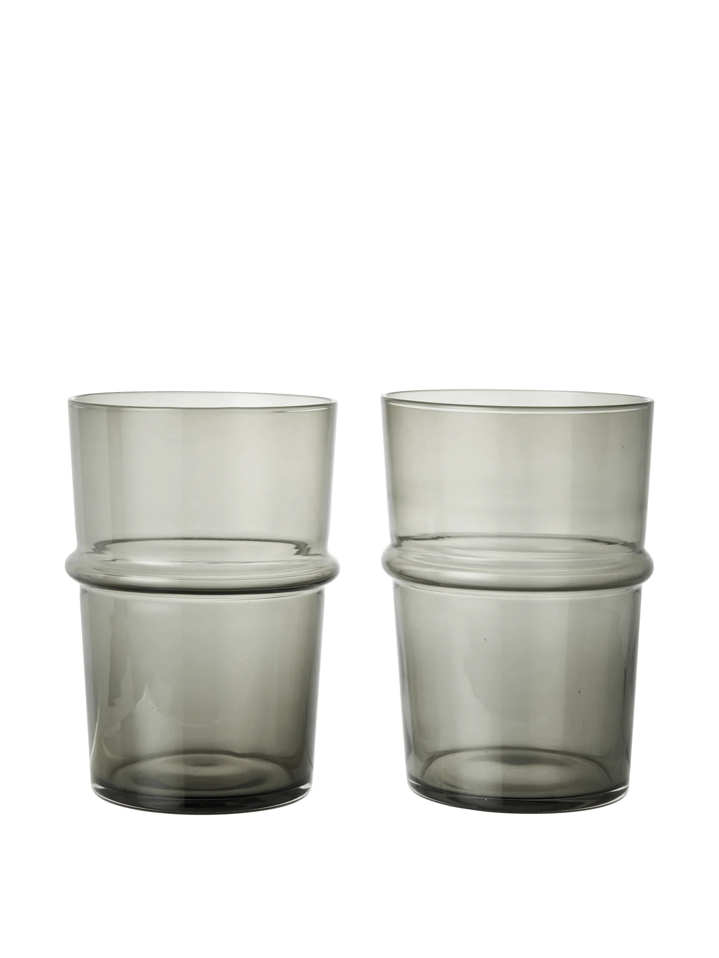 Boya Tall Glasses - Set of 2 - Smoked Grey