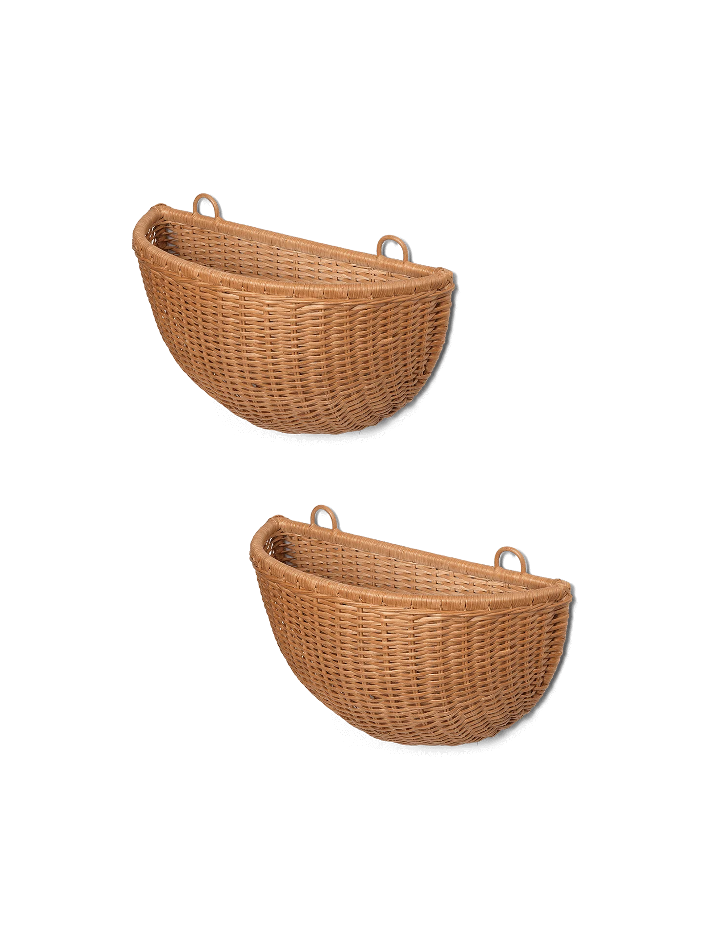 Braided Wall Pockets - Set of 2 - Natural - Image 4