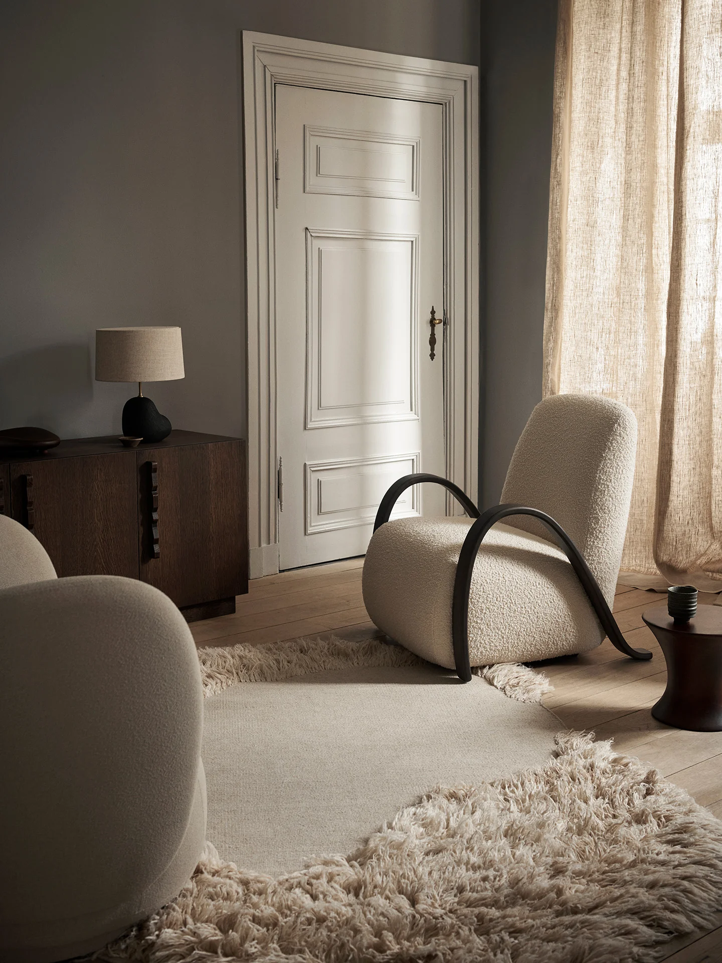Buur Lounge Chair - Nordic Bouclé - Off-white - Image 2