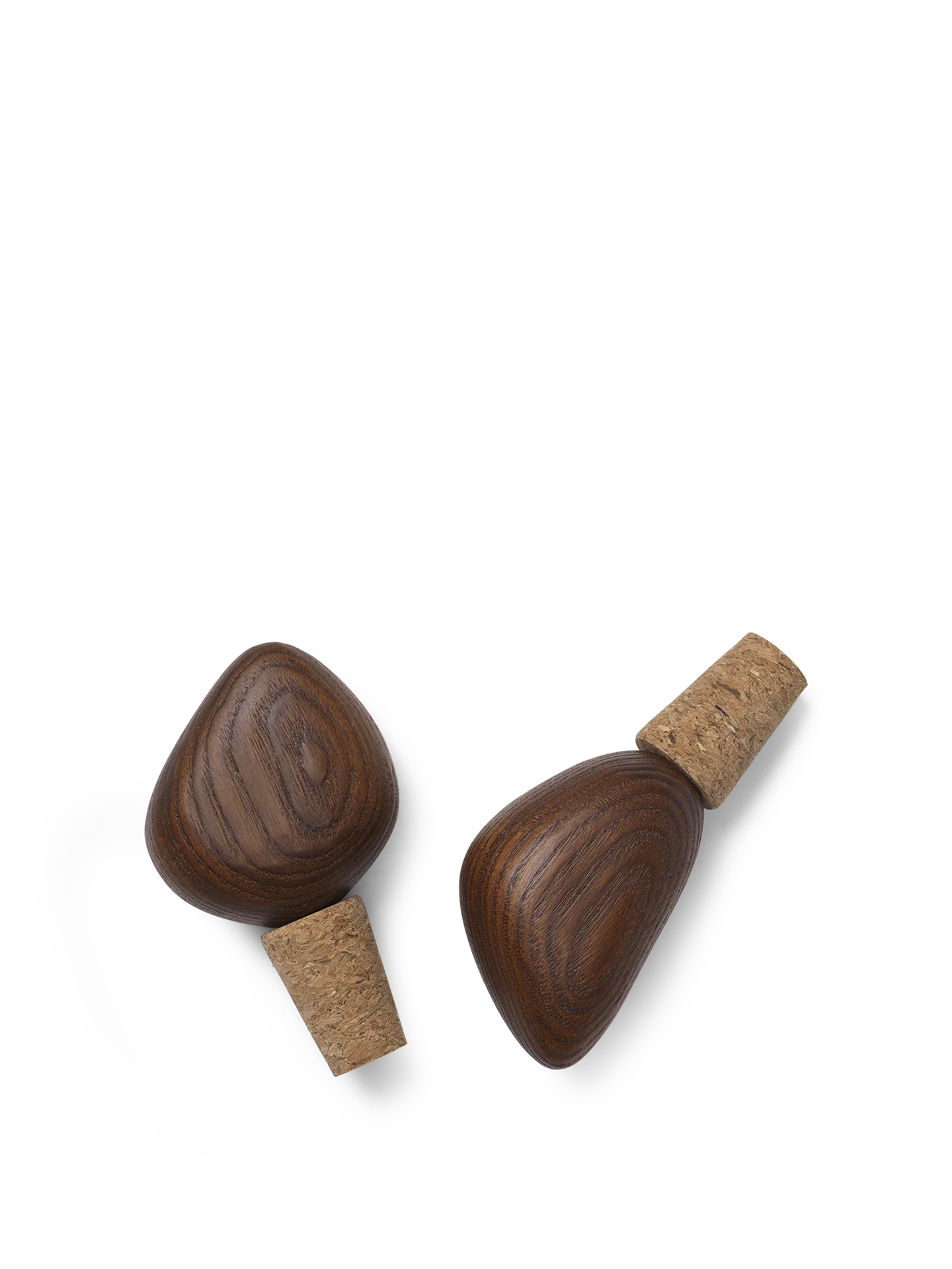 Cairn Wine Stoppers - Set of 2 - Dark Brown
