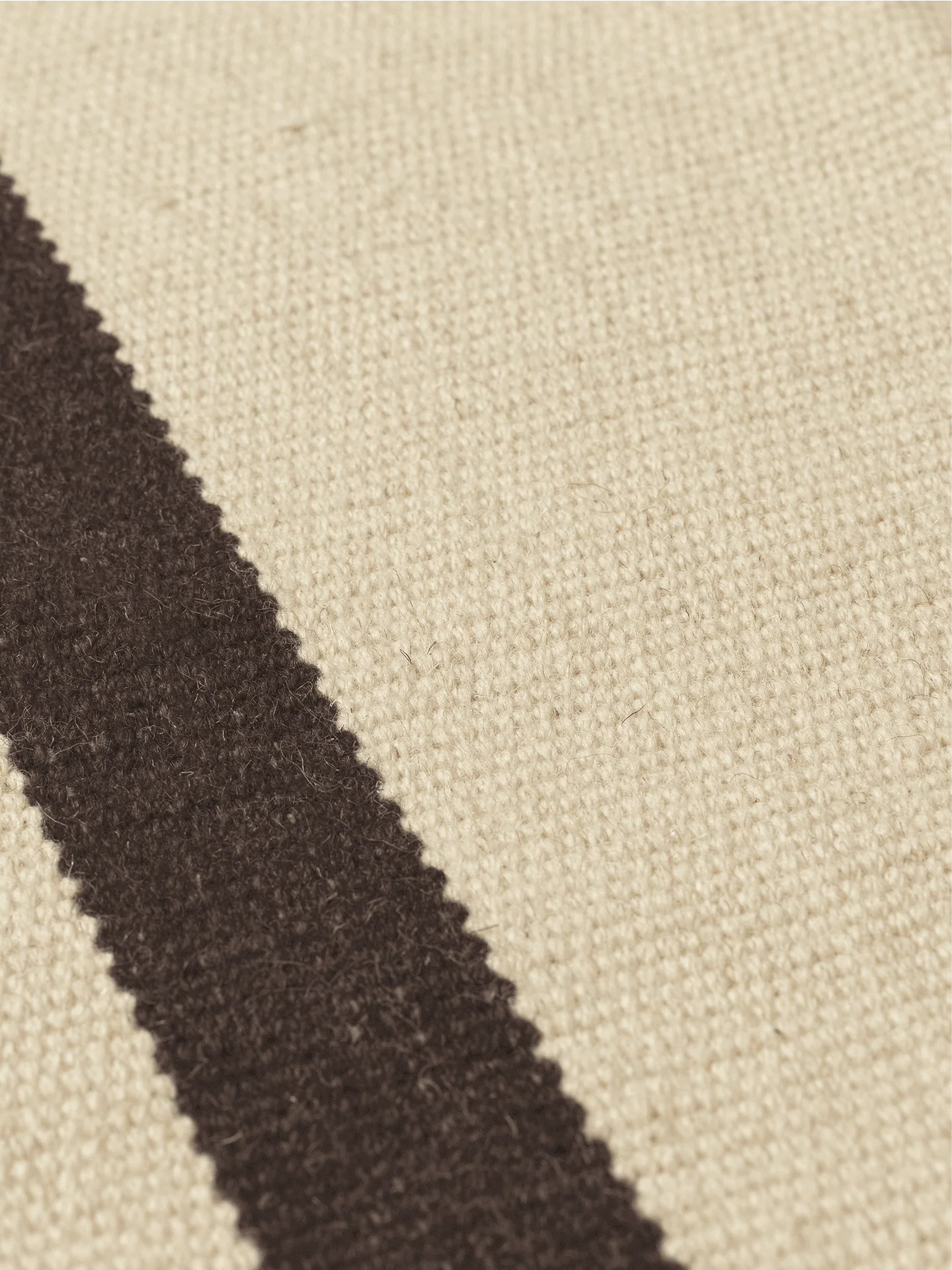 Calm Kelim Runner - Off-White/Coffee - Image 3