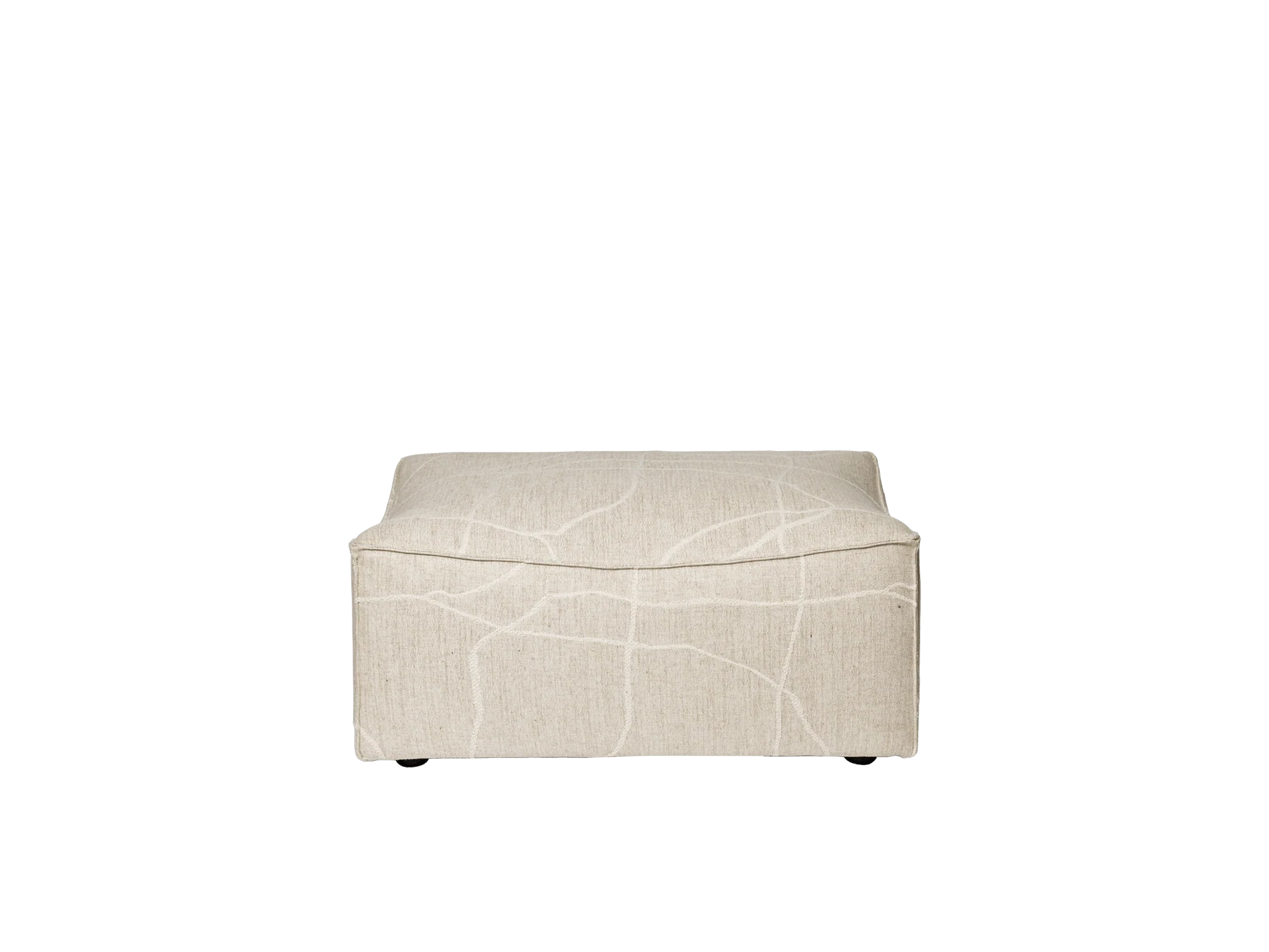 Catena Pouf Rectangular S501 - Can Lis - Sand/Off-White