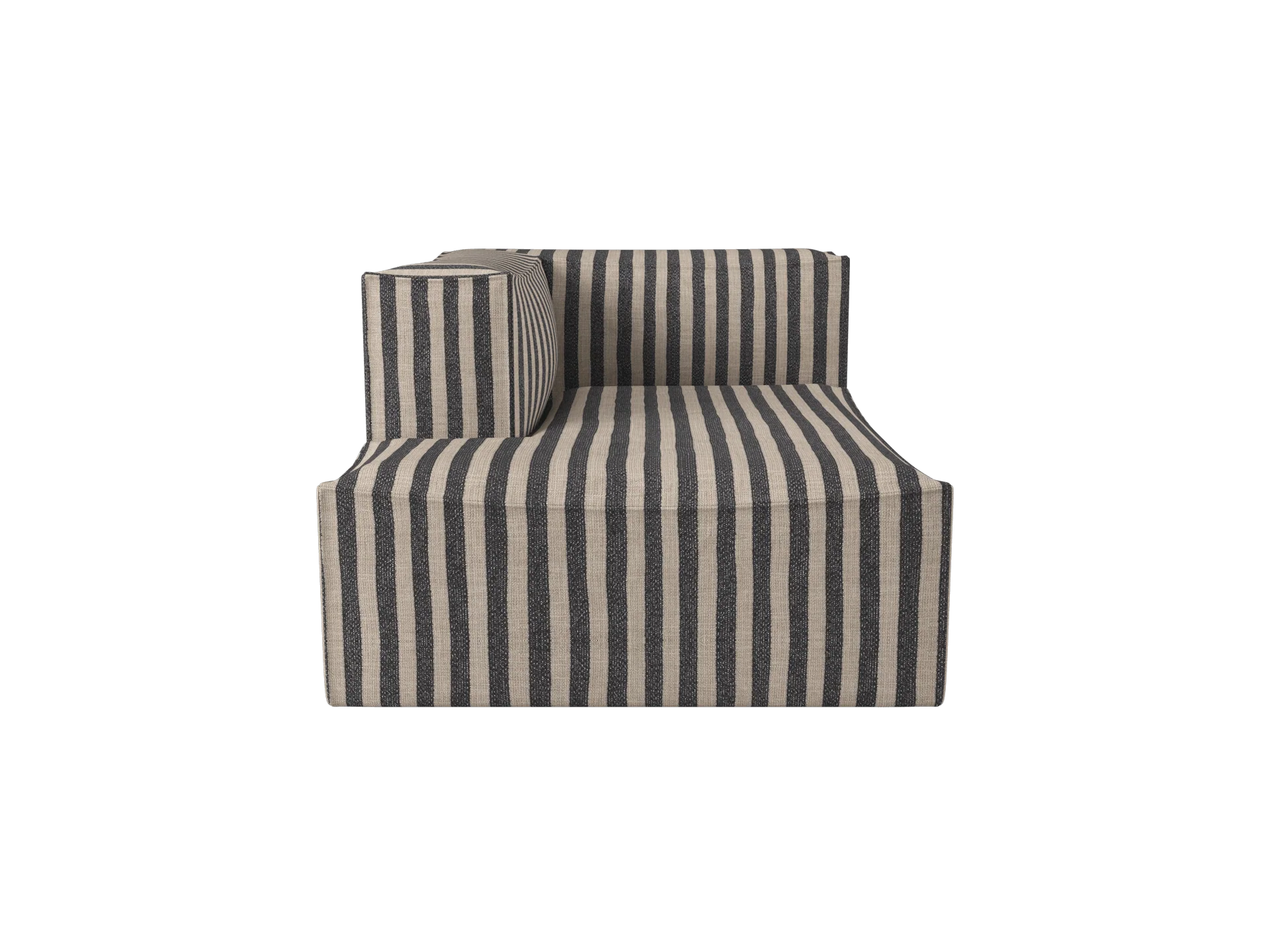 Catena Sofa Chaise Longue Left L600 - Louisiana - Sand/Black