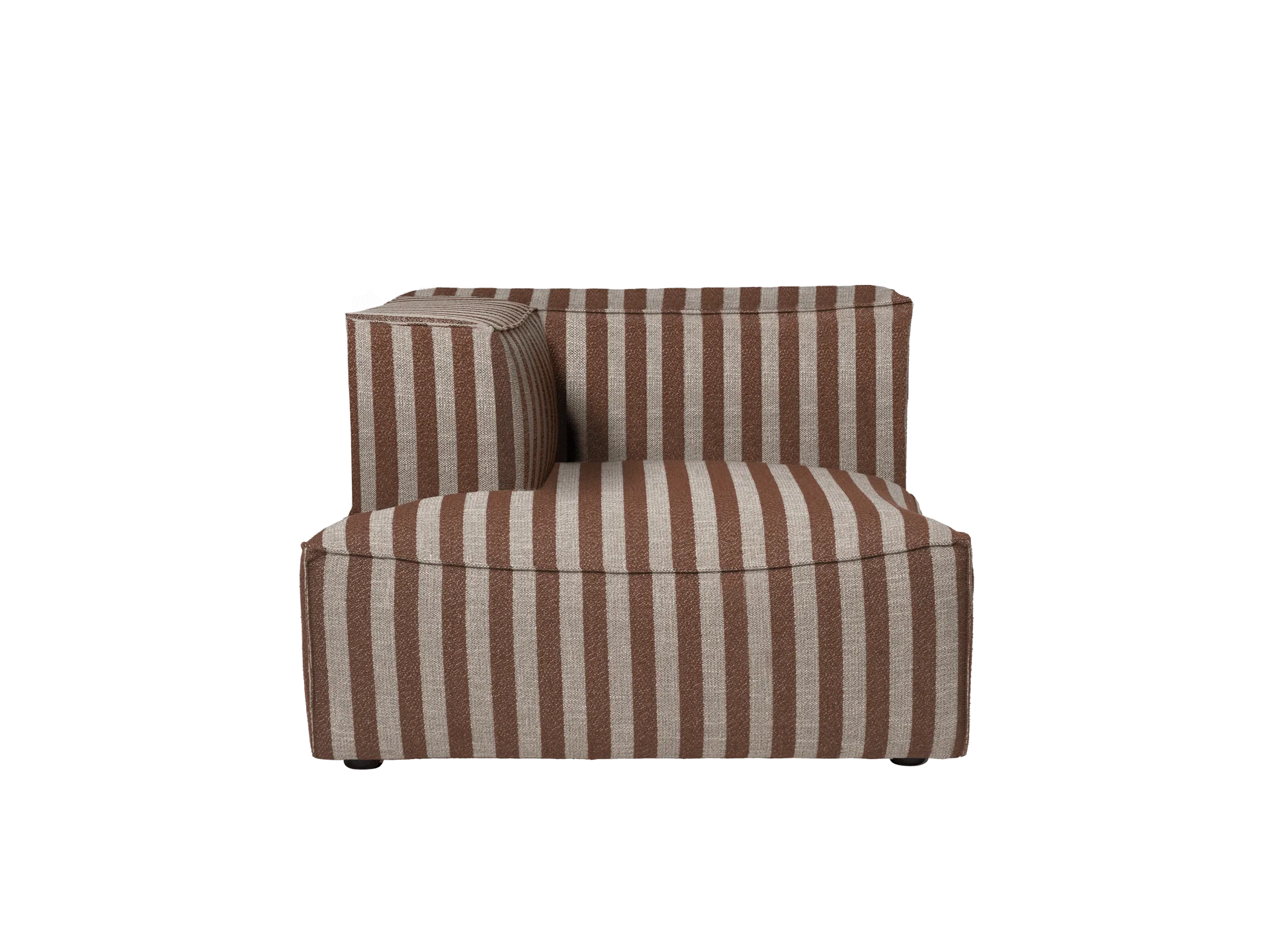 Catena Sofa Chaise Longue Left L600 - Louisiana - Sand/Chocolate