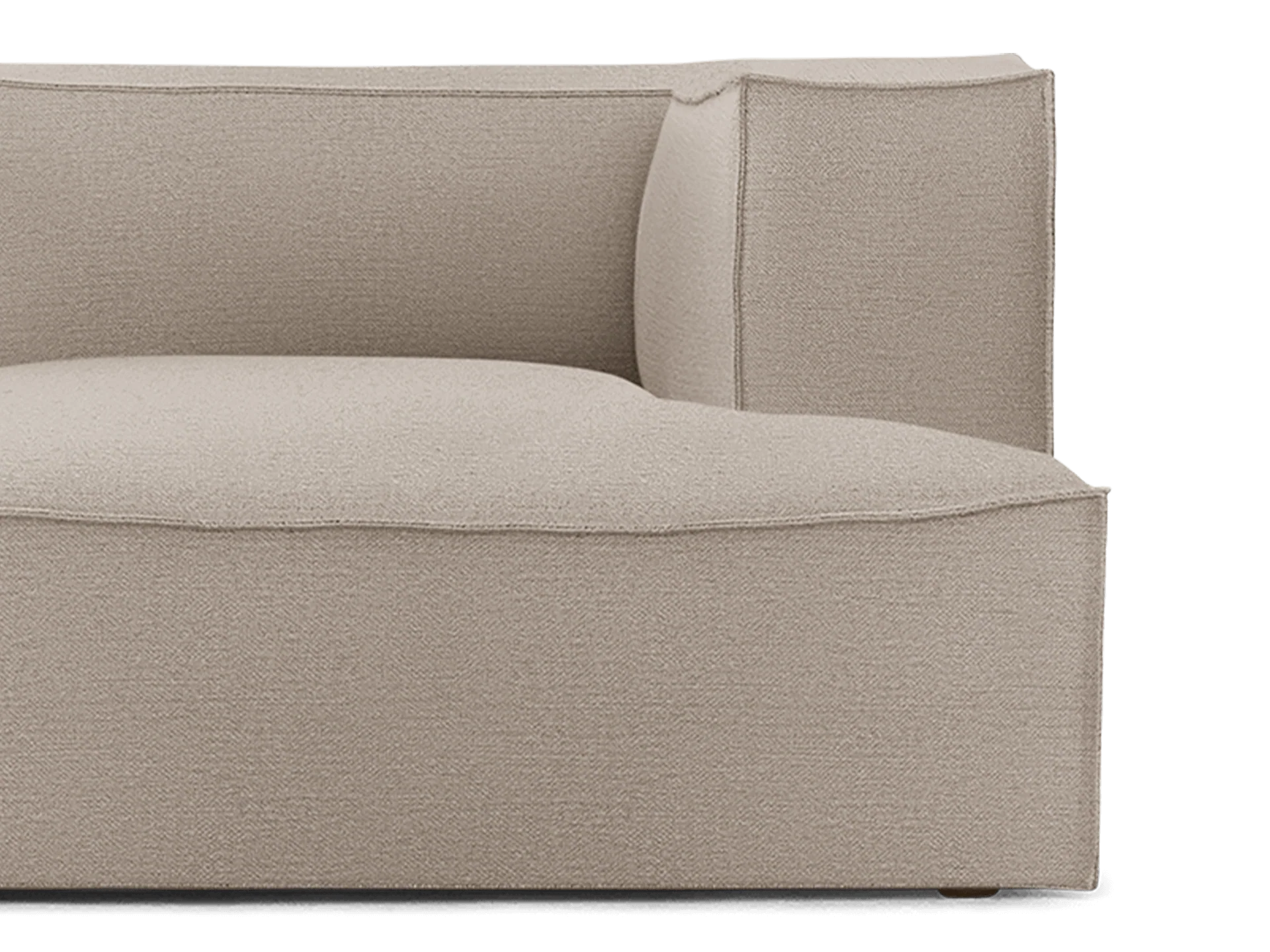 Catena Sofa Chaise Longue Right L601 - Cotton Linen - Natural - Image 2