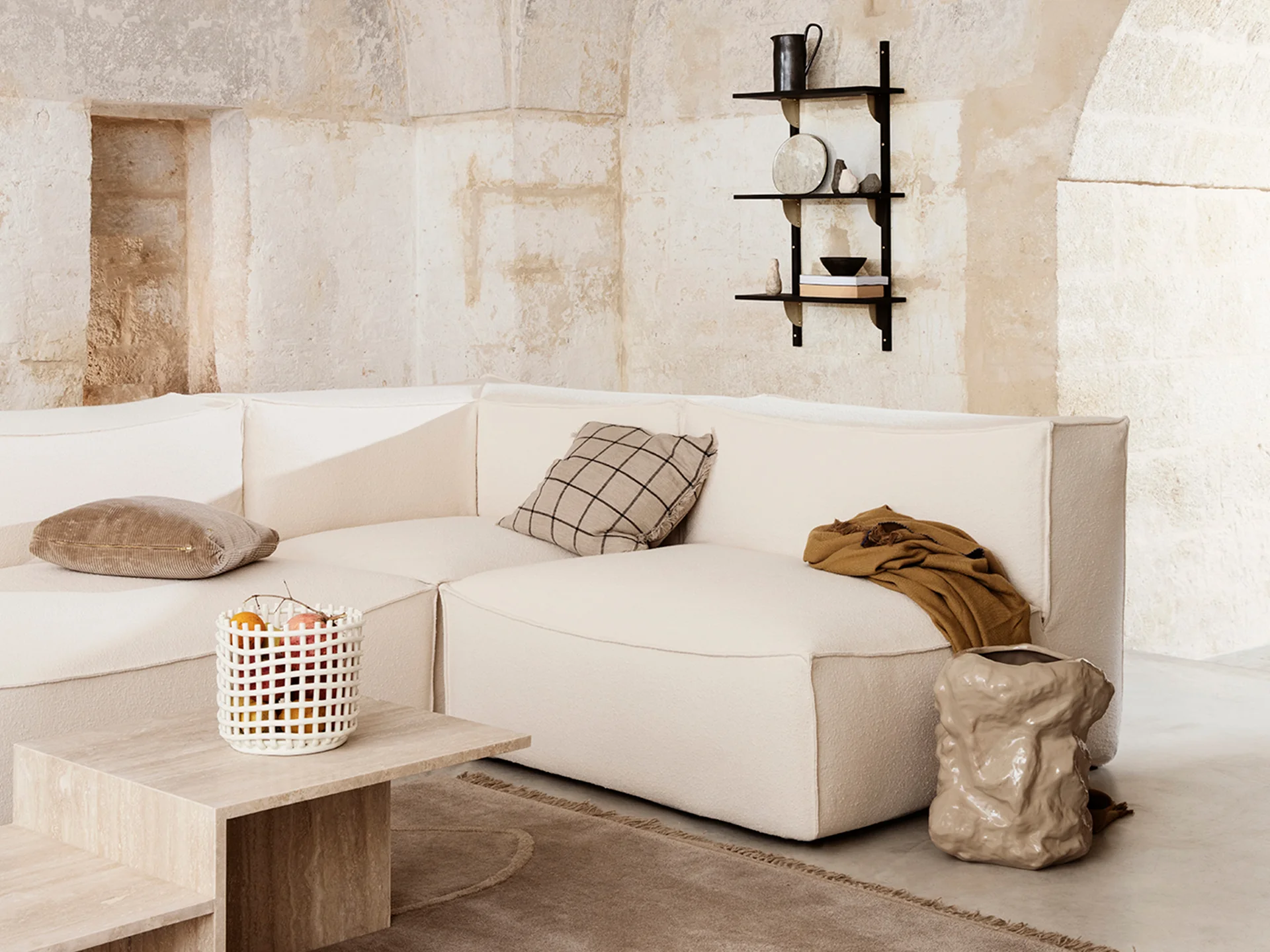 Catena Sofa Connect Corner L200 - Rich Linen - Natural - Image 2