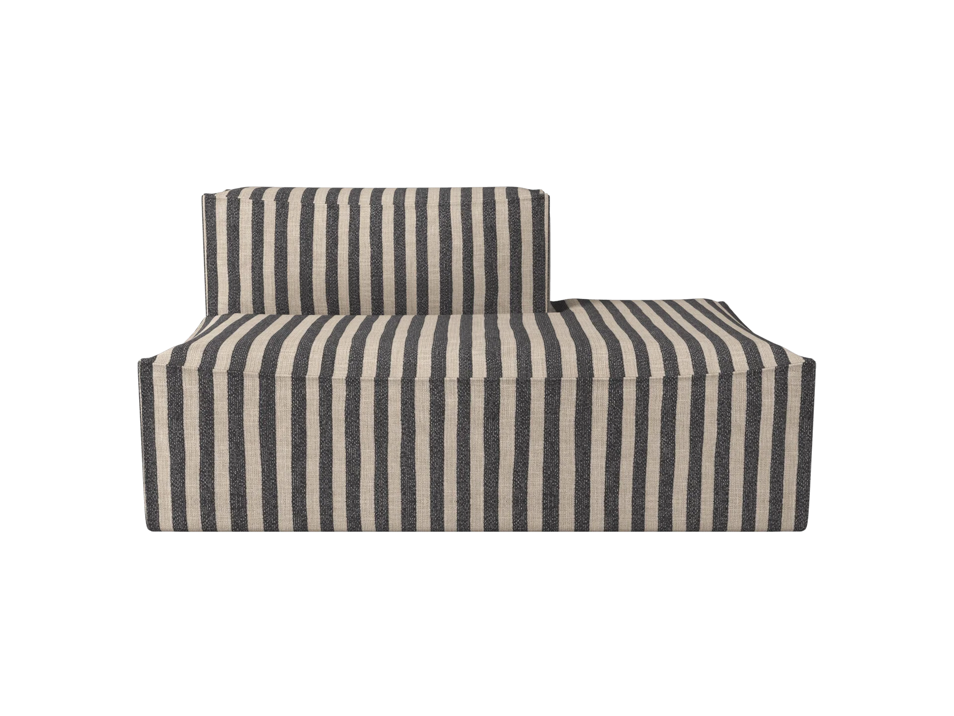 Catena Sofa Open End Right S301 - Louisiana - Sand/Black