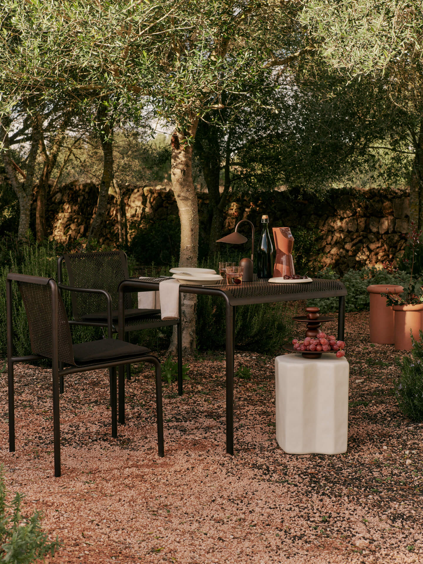 Dapple Dining Table - 80 x 80 - Dark Chocolate - Image 3