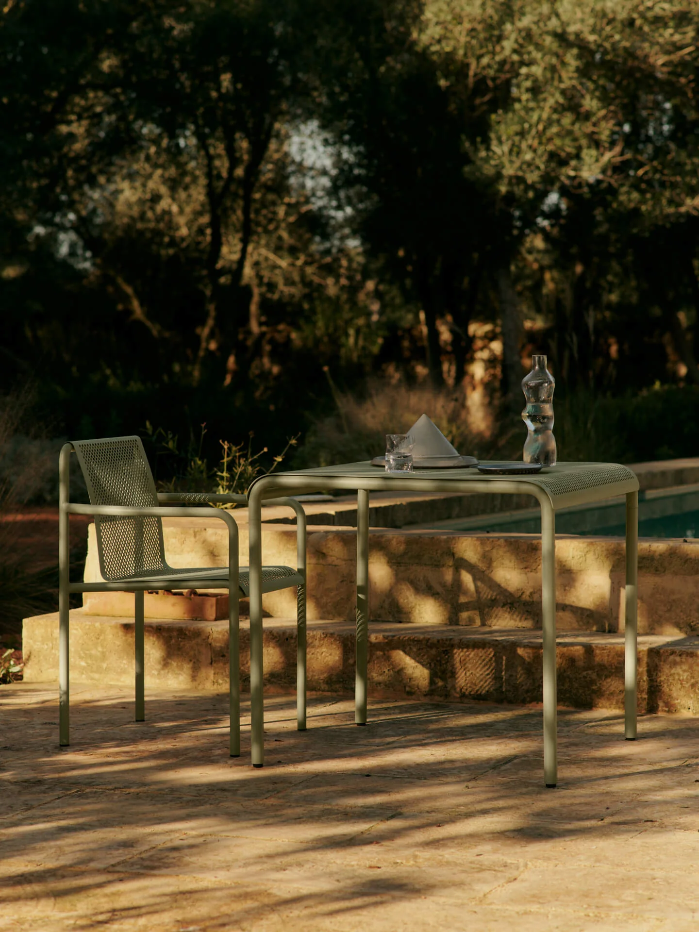 Dapple Dining Table - 80 x 80 - Tea Green - Image 4