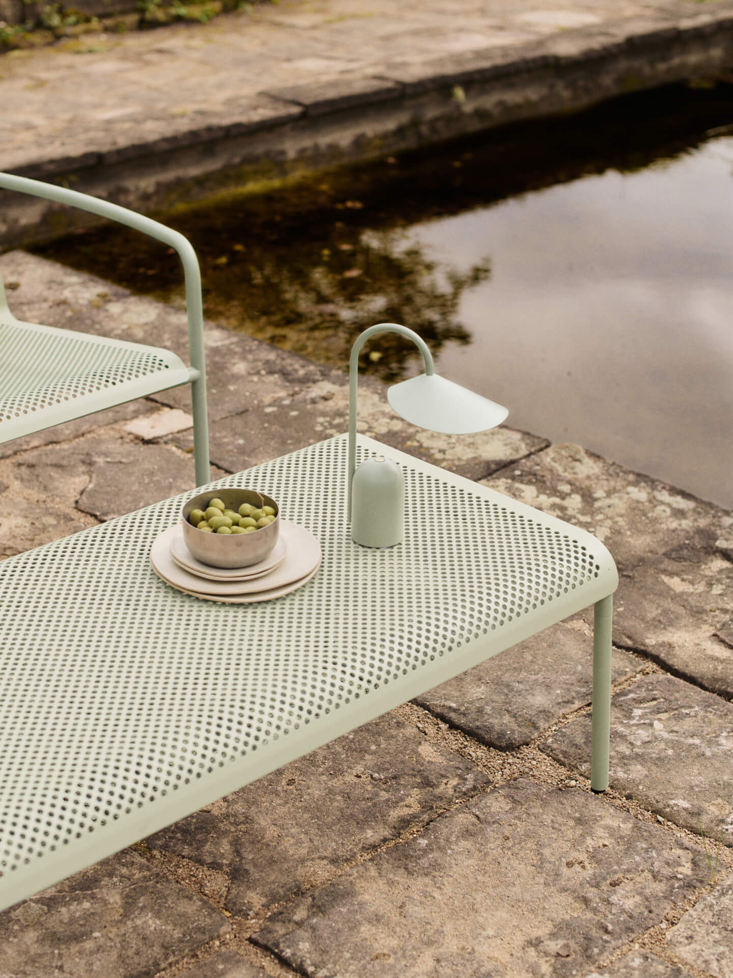 Dapple Low Table - 114 x 57 - Tea Green - Image 2