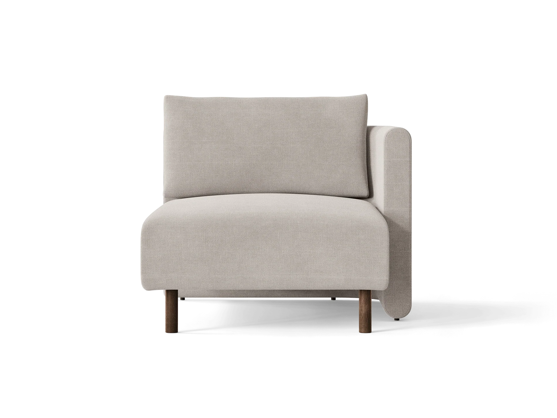 Dase Sofa Chaise Longue Right - Cotton Linen - Natural - Image 2