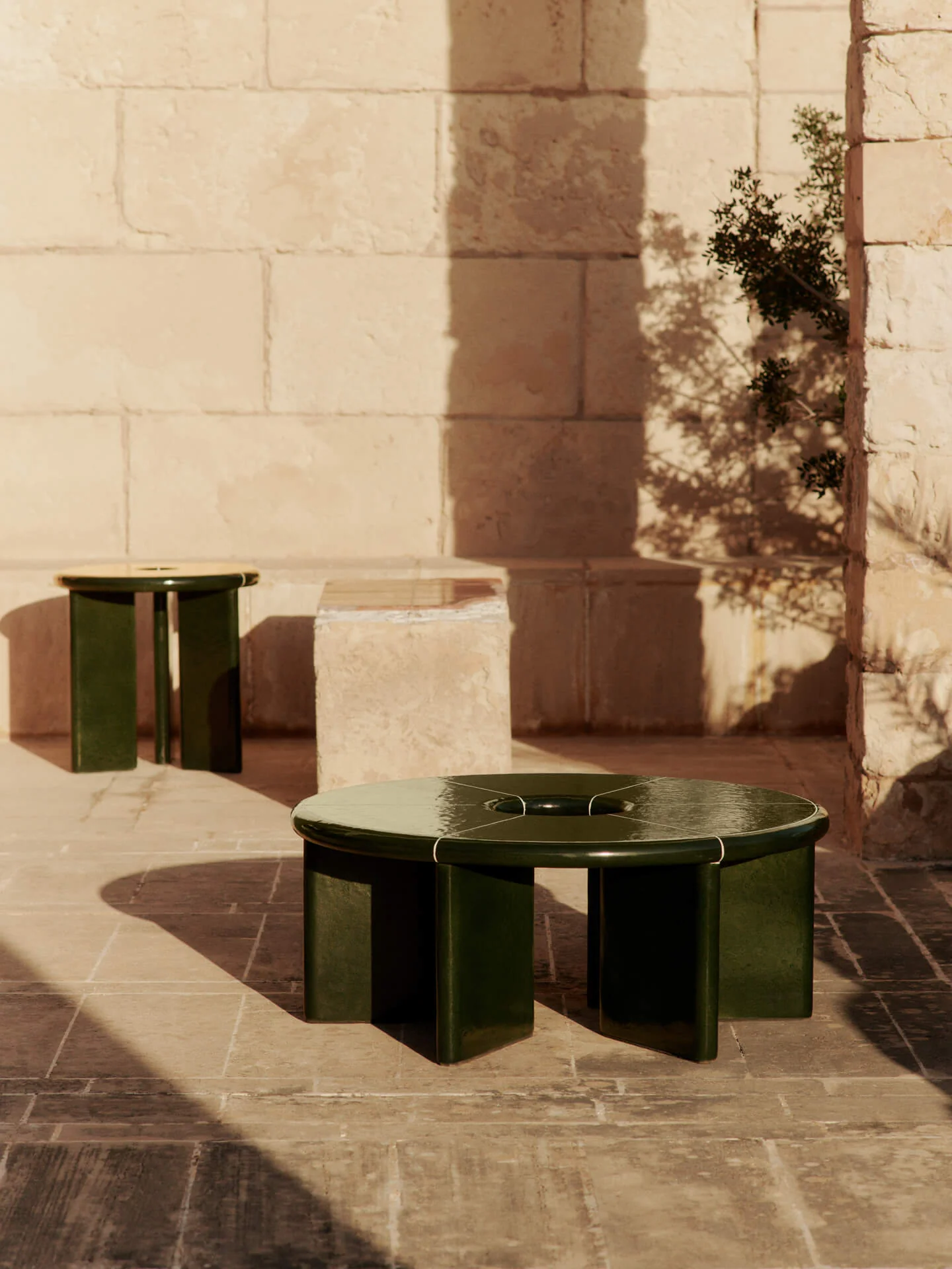 Deya Side Table - Dark Green - Image 4
