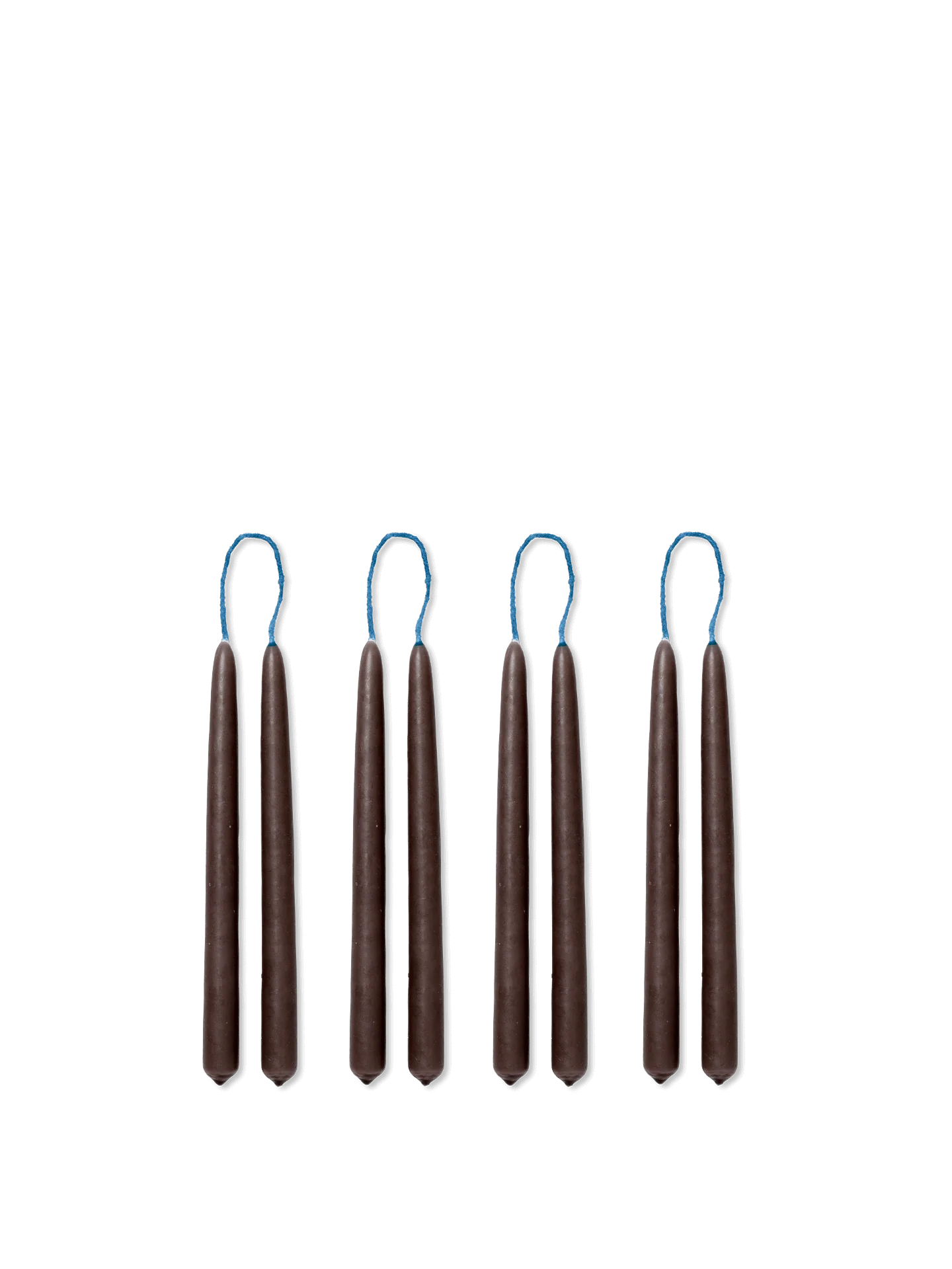 Dipped Candles - Set of 8 - Brown