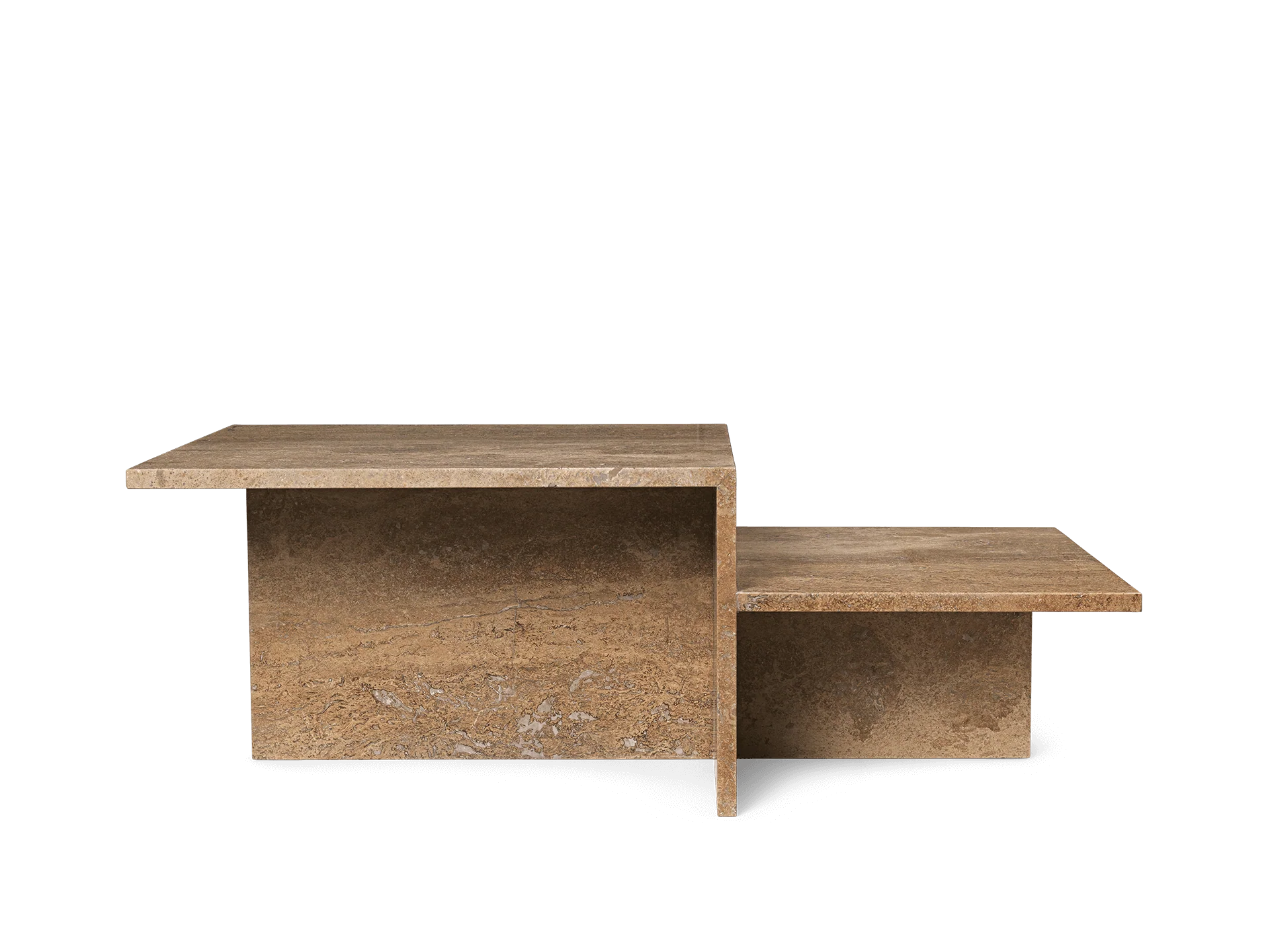 Distinct Coffee Table - Dark Brown Travertine - Image 3