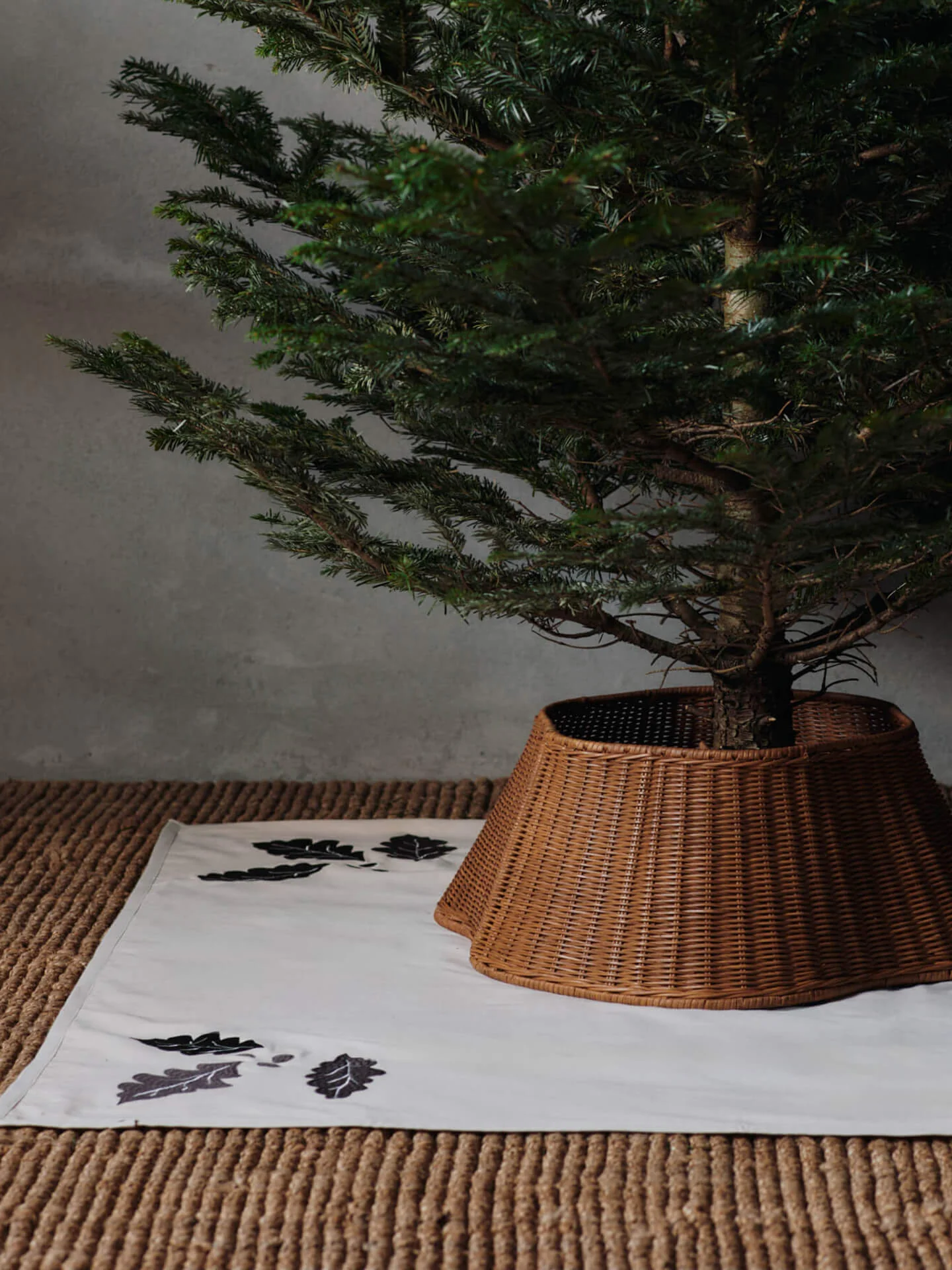 Drape Braided Tree Skirt - Natural - Image 3