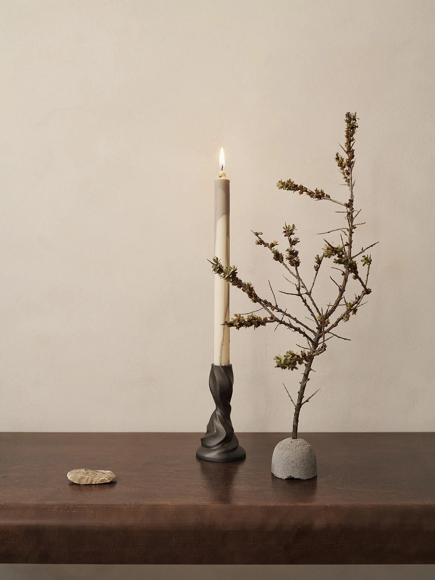 Dryp Candles - Set of 2 - Warm Grey - Image 2