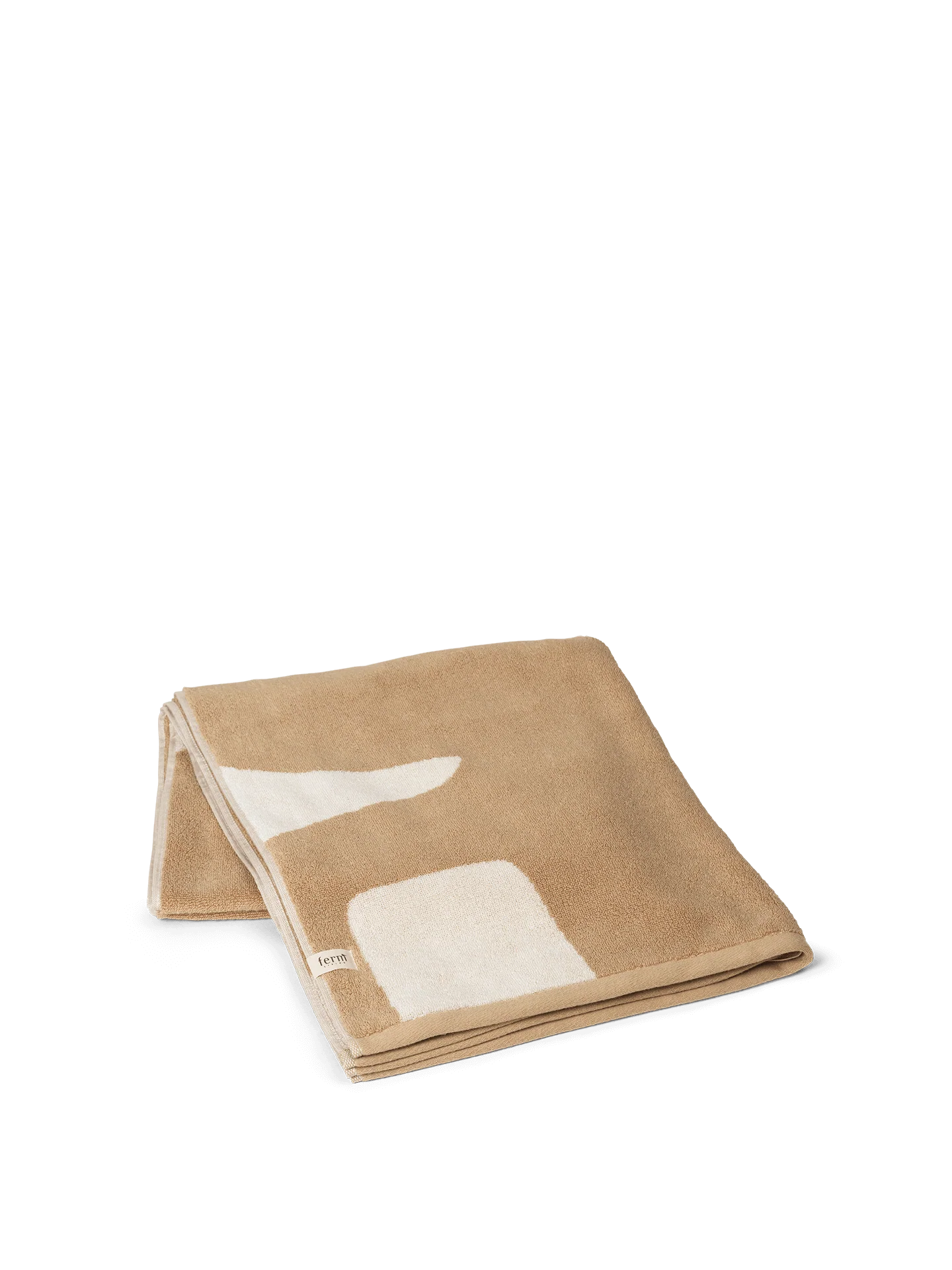 Ebb Bath Towel - Sand/Off-White - Image 3