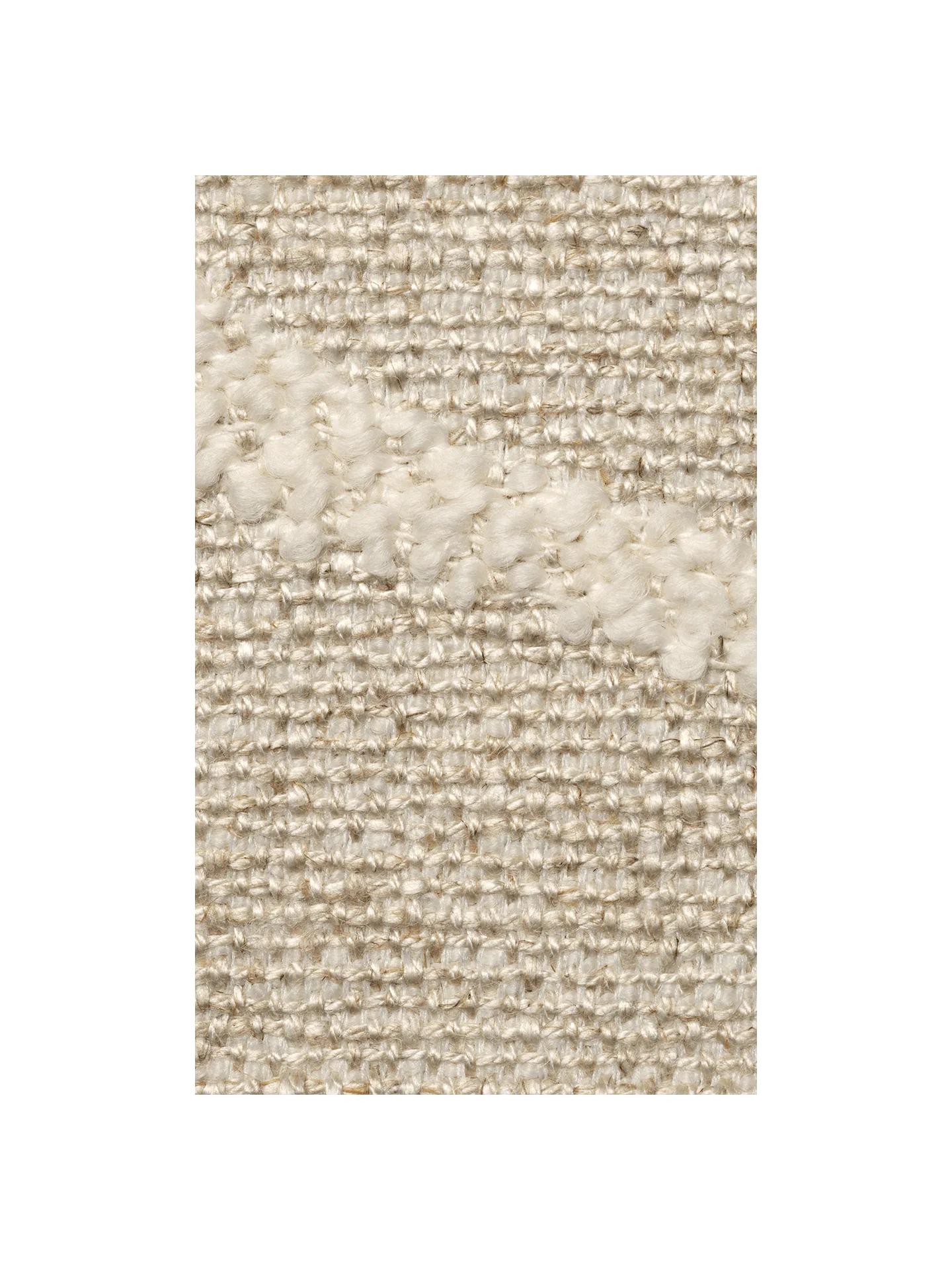 Fabric Sample - Can Lis - Sand/Off-white