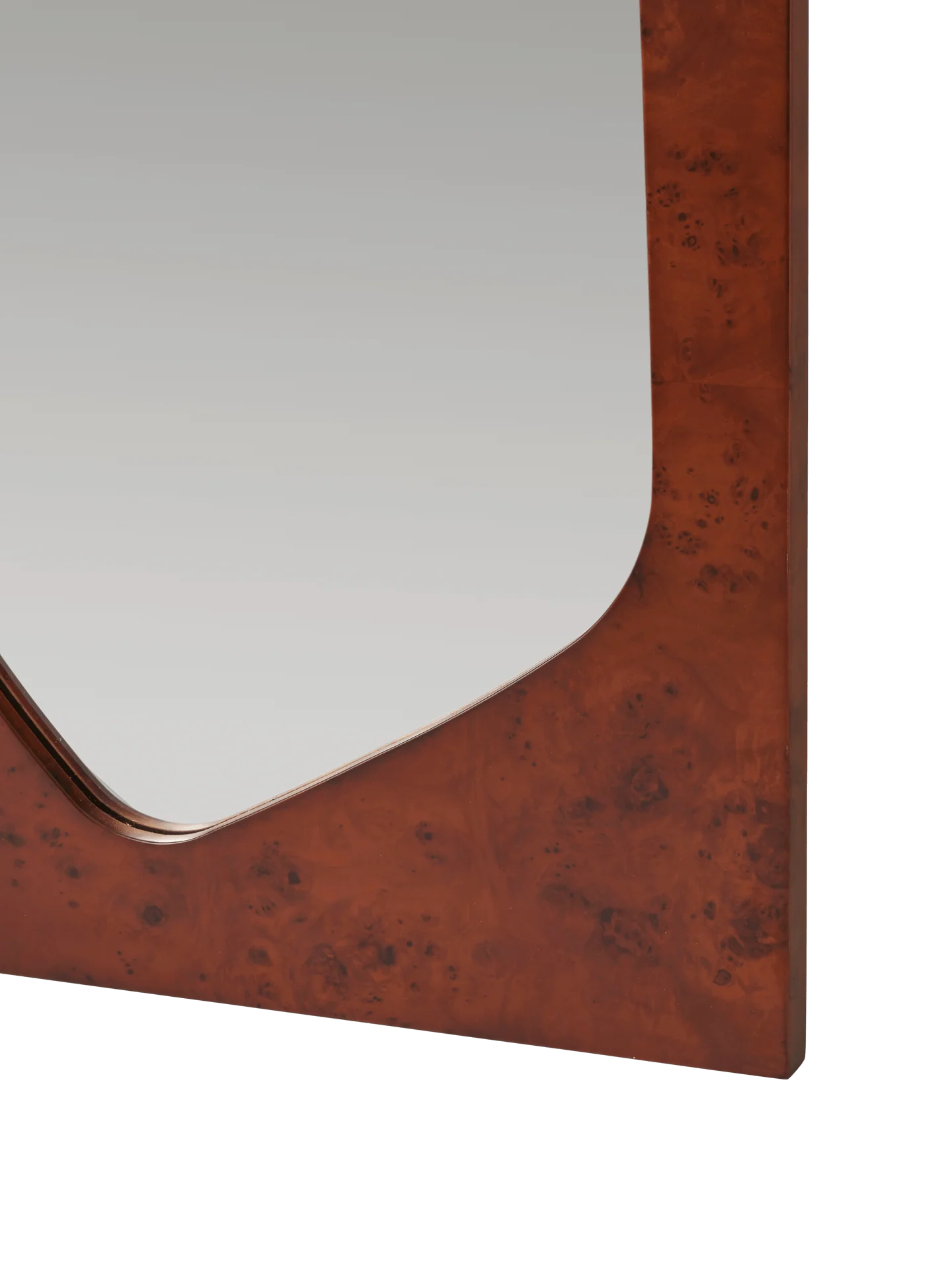 Folia Mirror - Large - Dark Stained Burl - Image 3