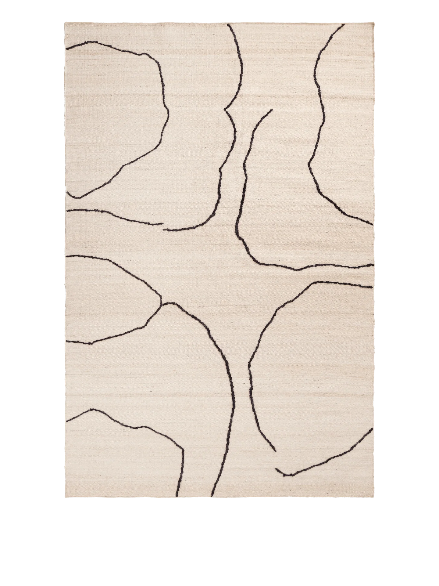 Gesso Jute Rug - Off-White/Dark Fig - Image 2