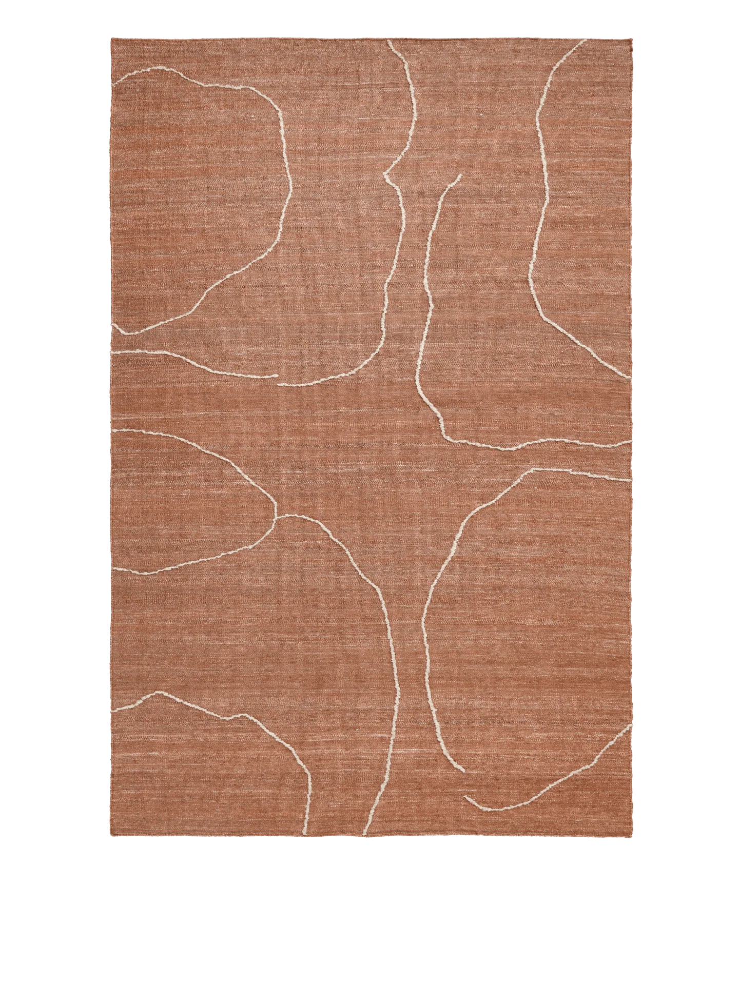 Gesso Jute Rug - Terracotta/Off-White - Image 2