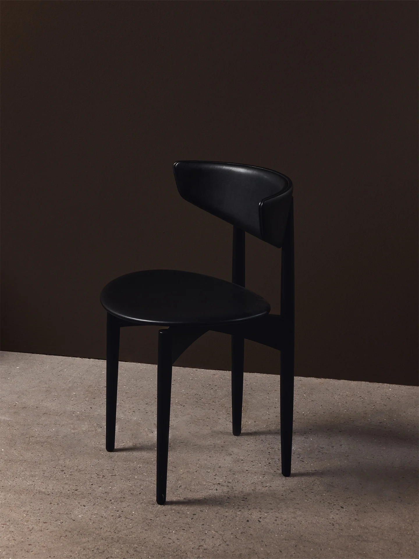 Herman Dining Chair - Upholstered - Vegea - Black Ash/Black - Image 2