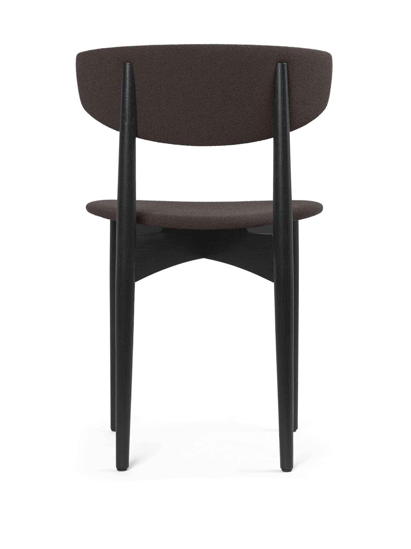Herman Dining Chair - Upholstered - Grain - Black Ash/Chocolate - Image 3