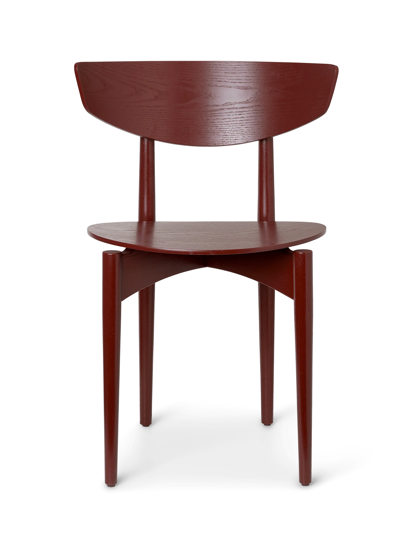 Herman Dining Chair - Wood - Red Brown