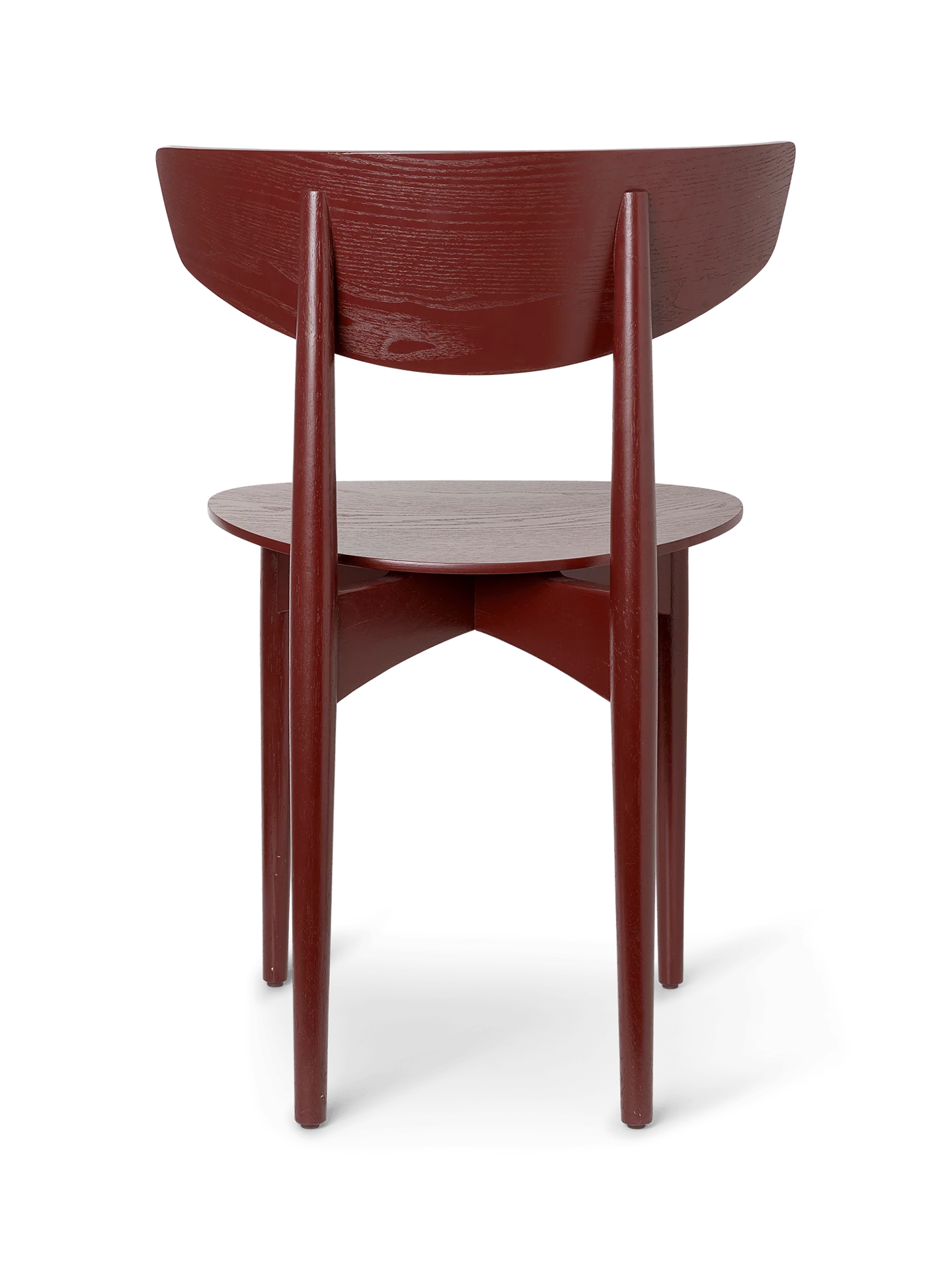 Herman Dining Chair - Wood - Red Brown - Image 3