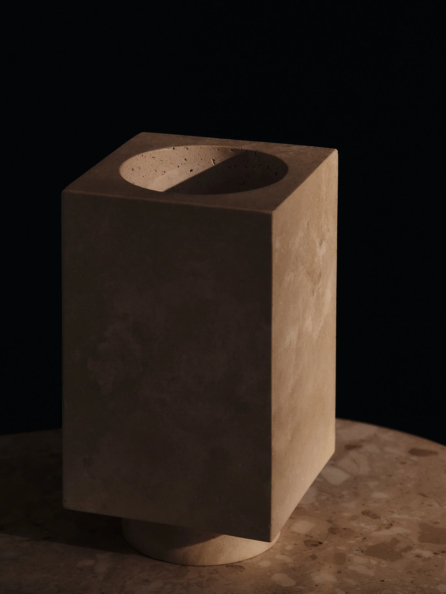 Hew Vase - Travertine - Image 3