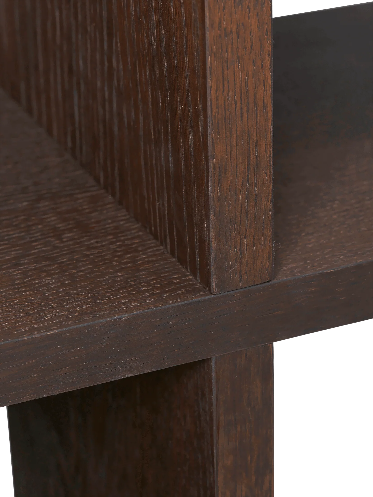 Kona Bookcase - 1x4 - Dark Stained Oak - Image 3