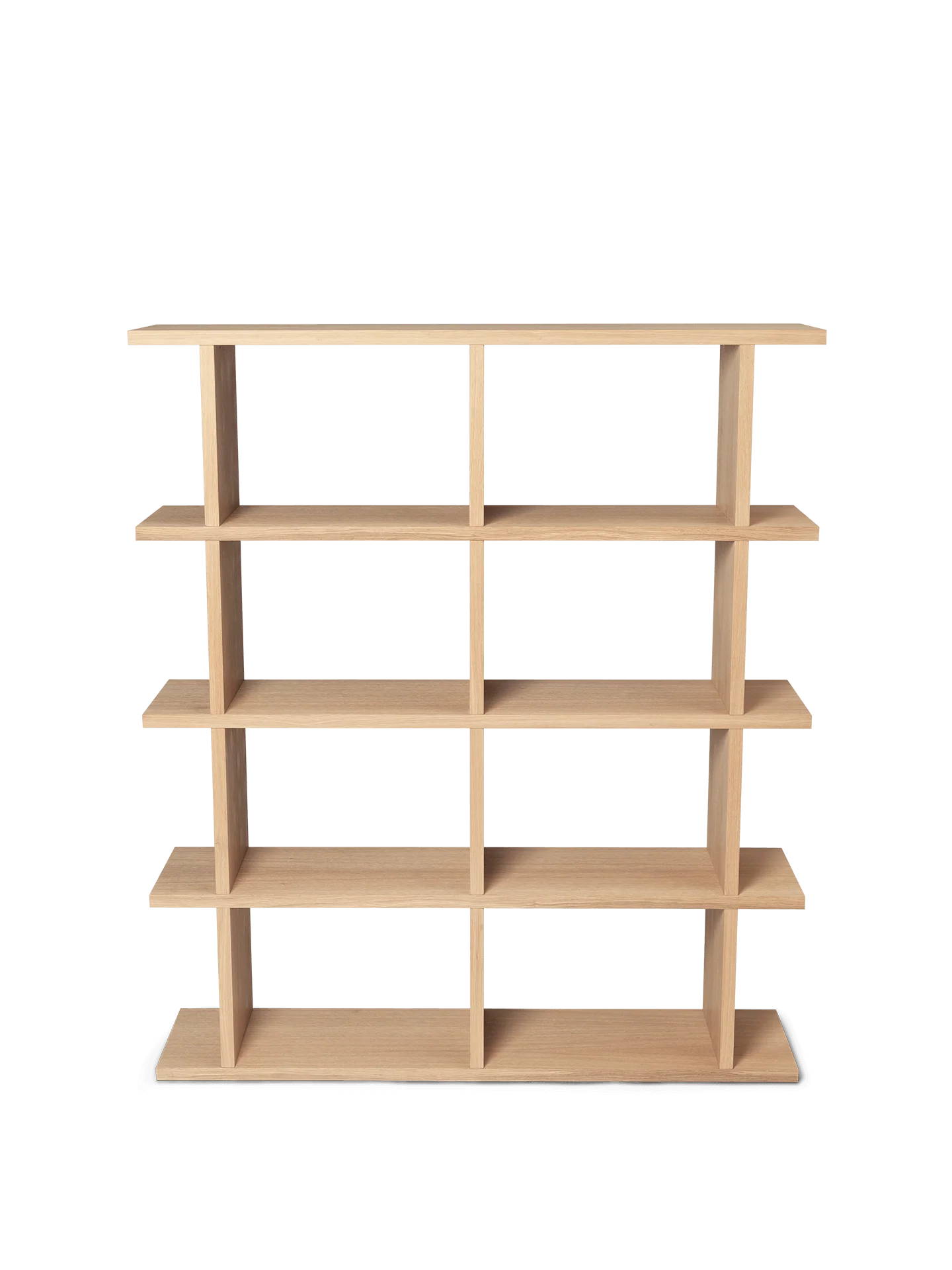 Kona Bookcase - 2x4 - Natural Oak Veneer
