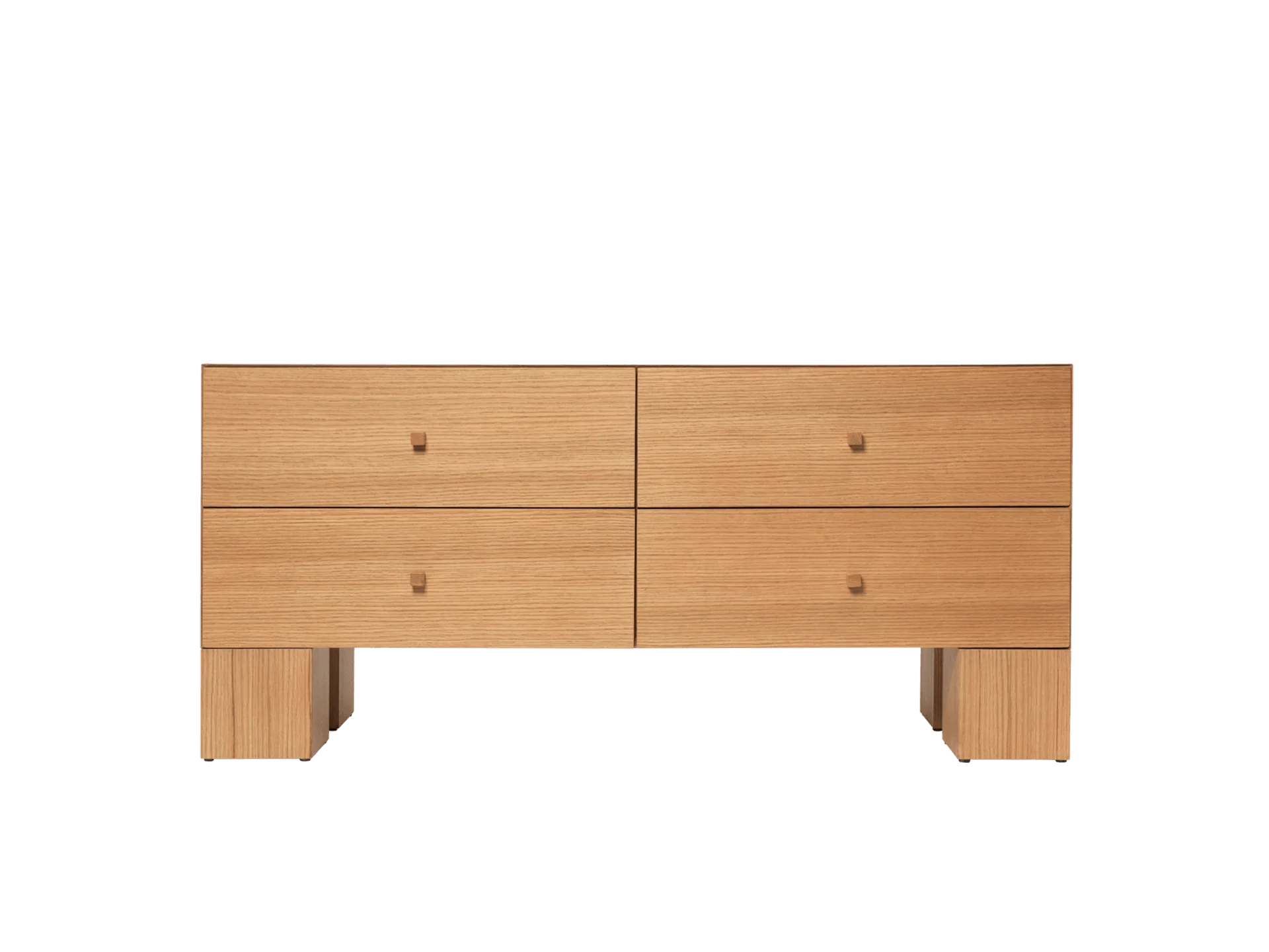 Kuben Drawers - 2x2 - Natural Oak Veneer