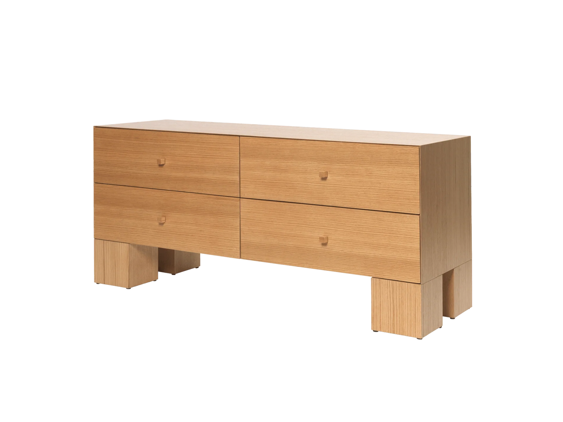 Kuben Drawers - 2x2 - Natural Oak Veneer - Image 4