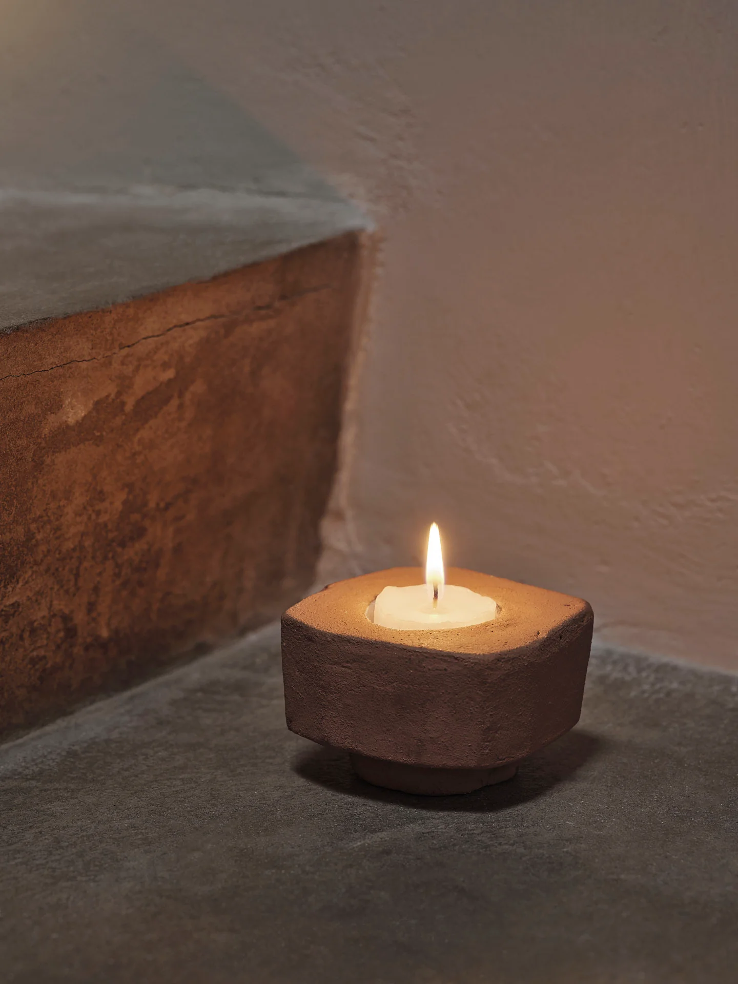 Kurinu Candle Holder - Terracotta - Image 2