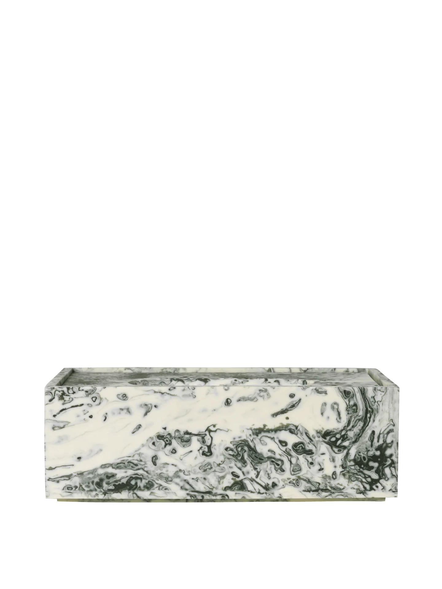 Mist Tissue Box - Emerald Off-White - Image 3