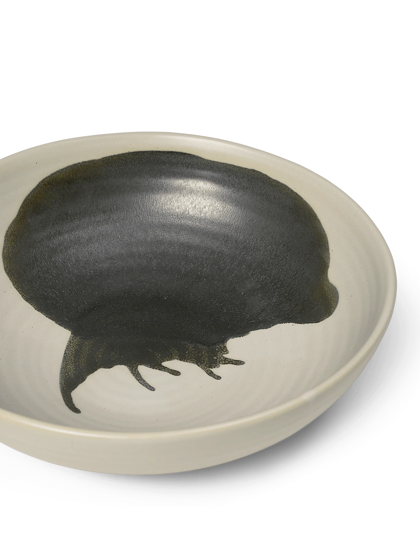 Omhu Bowl - Large - Off-White/Charcoal - Image 3