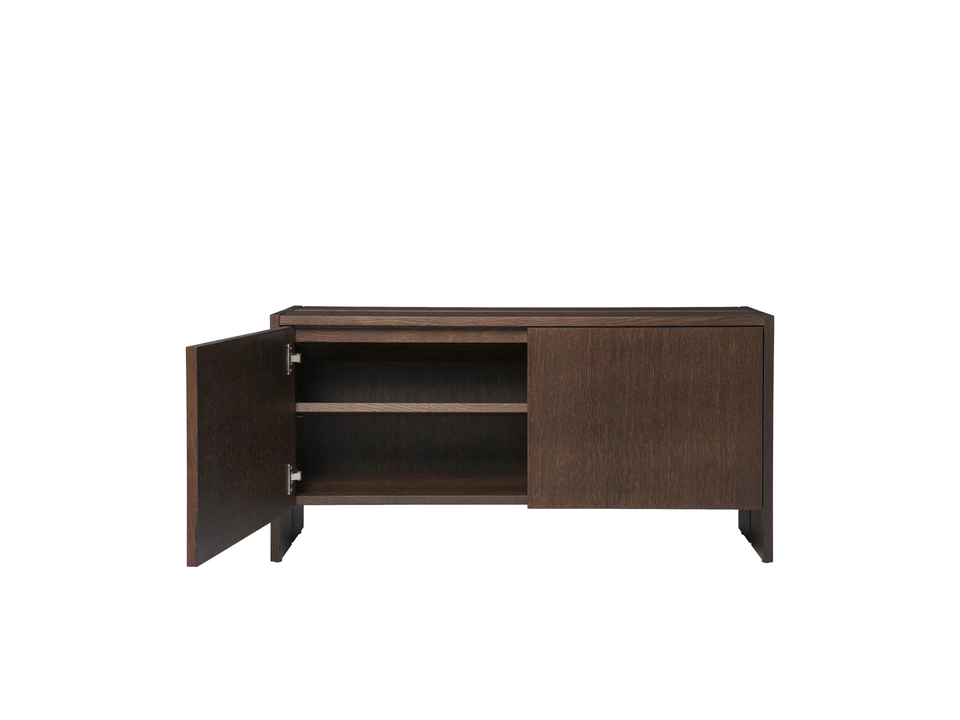 Parcel Hallway Cabinet - Low - Dark Stained Oak - Image 2