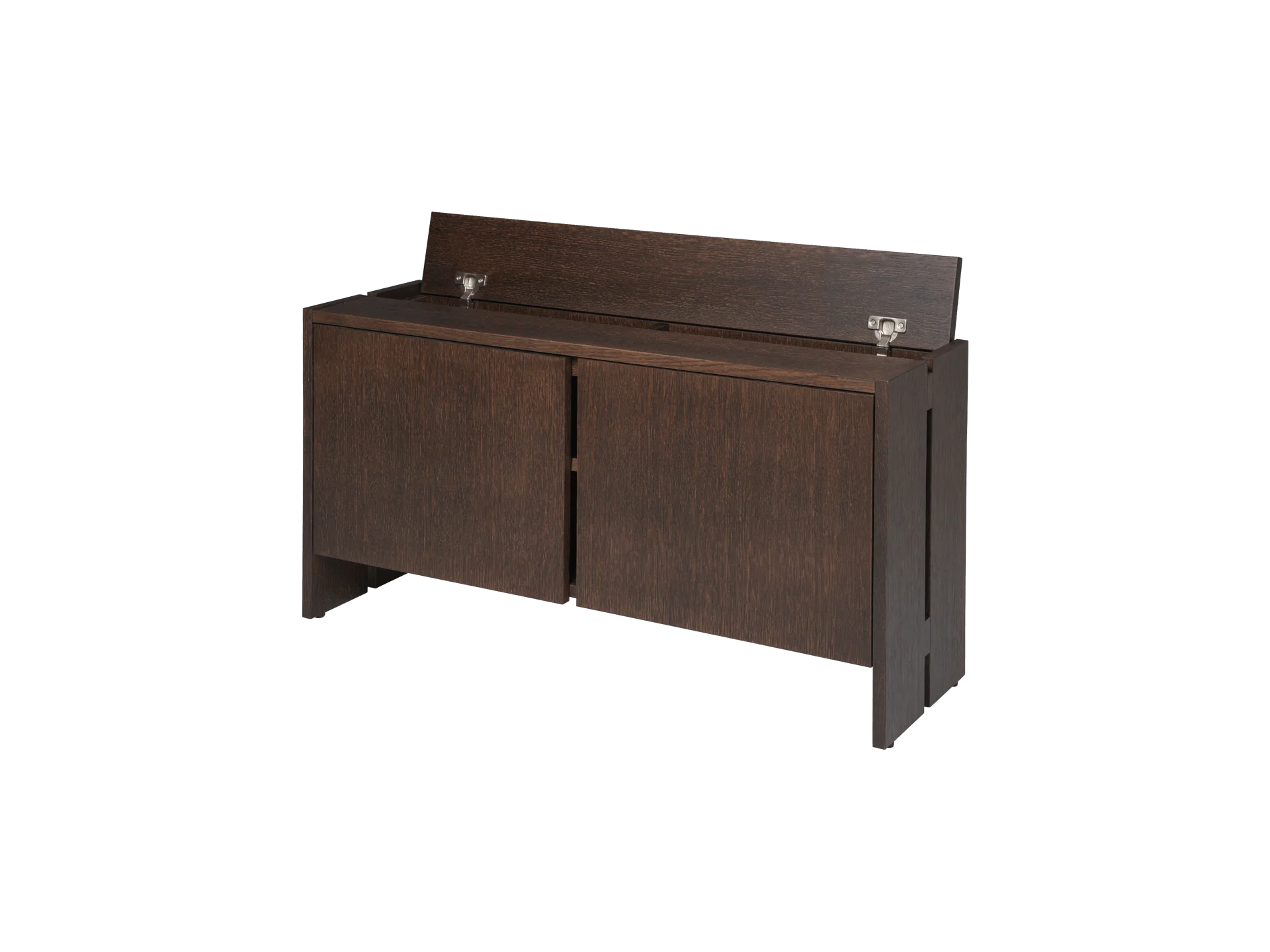 Parcel Hallway Cabinet - Low - Dark Stained Oak - Image 4