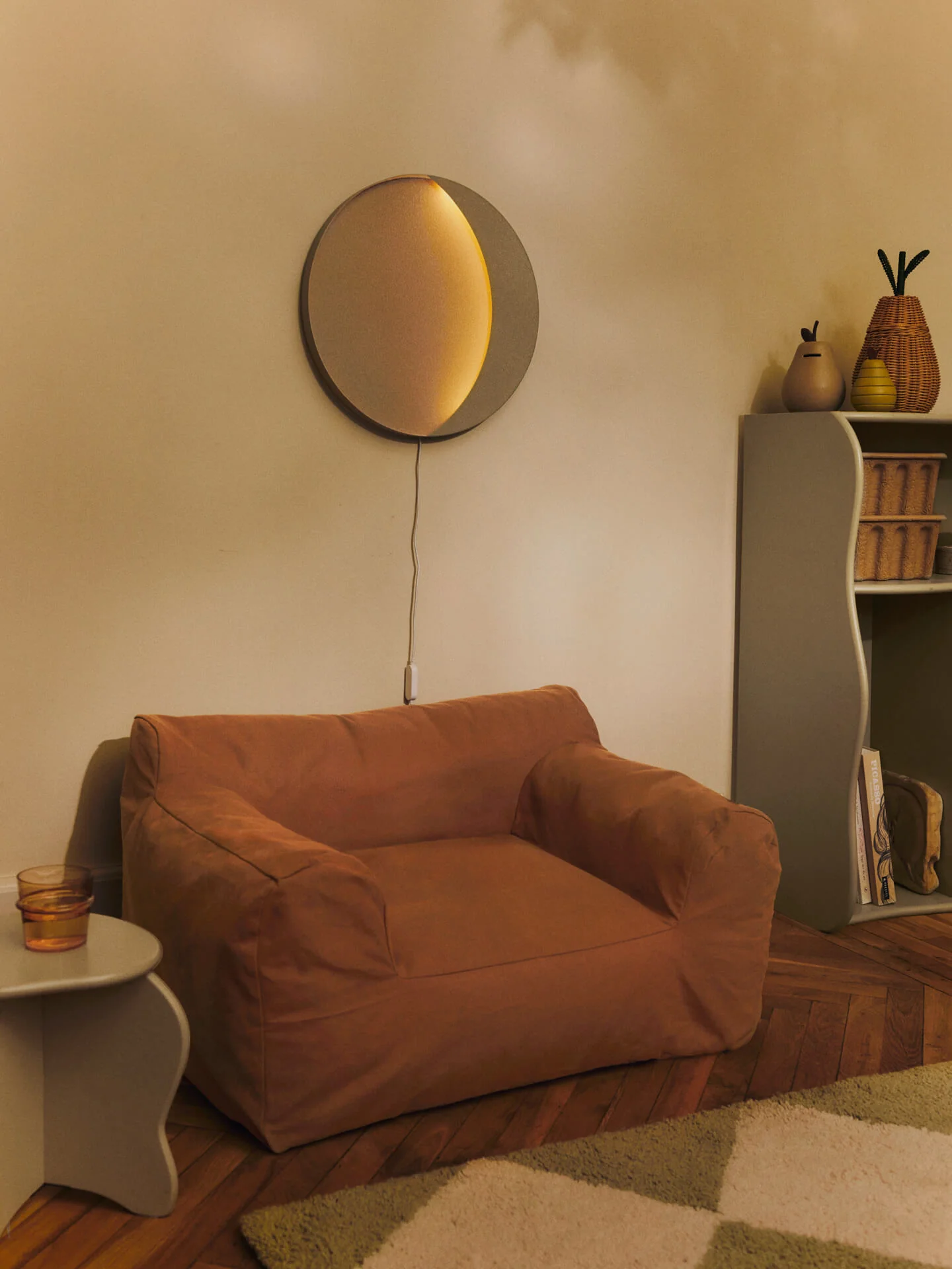 Billow Bean Bag - Tan - Image 2