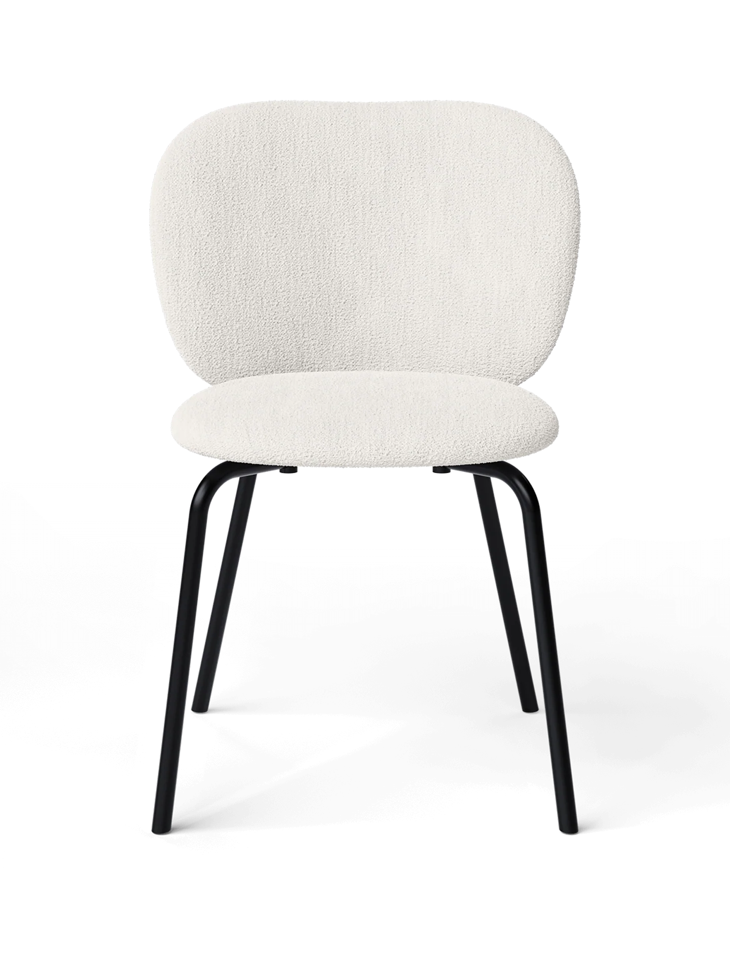 Rico Chair - Black - Bouclé - Off-white