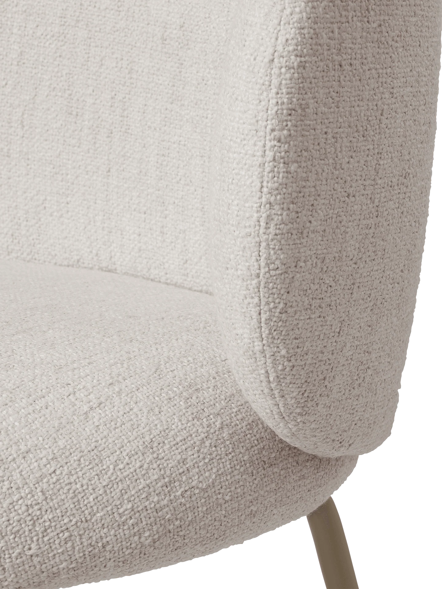 Rico Dining Chair - Cashmere - Bouclé - Off-White - Image 5