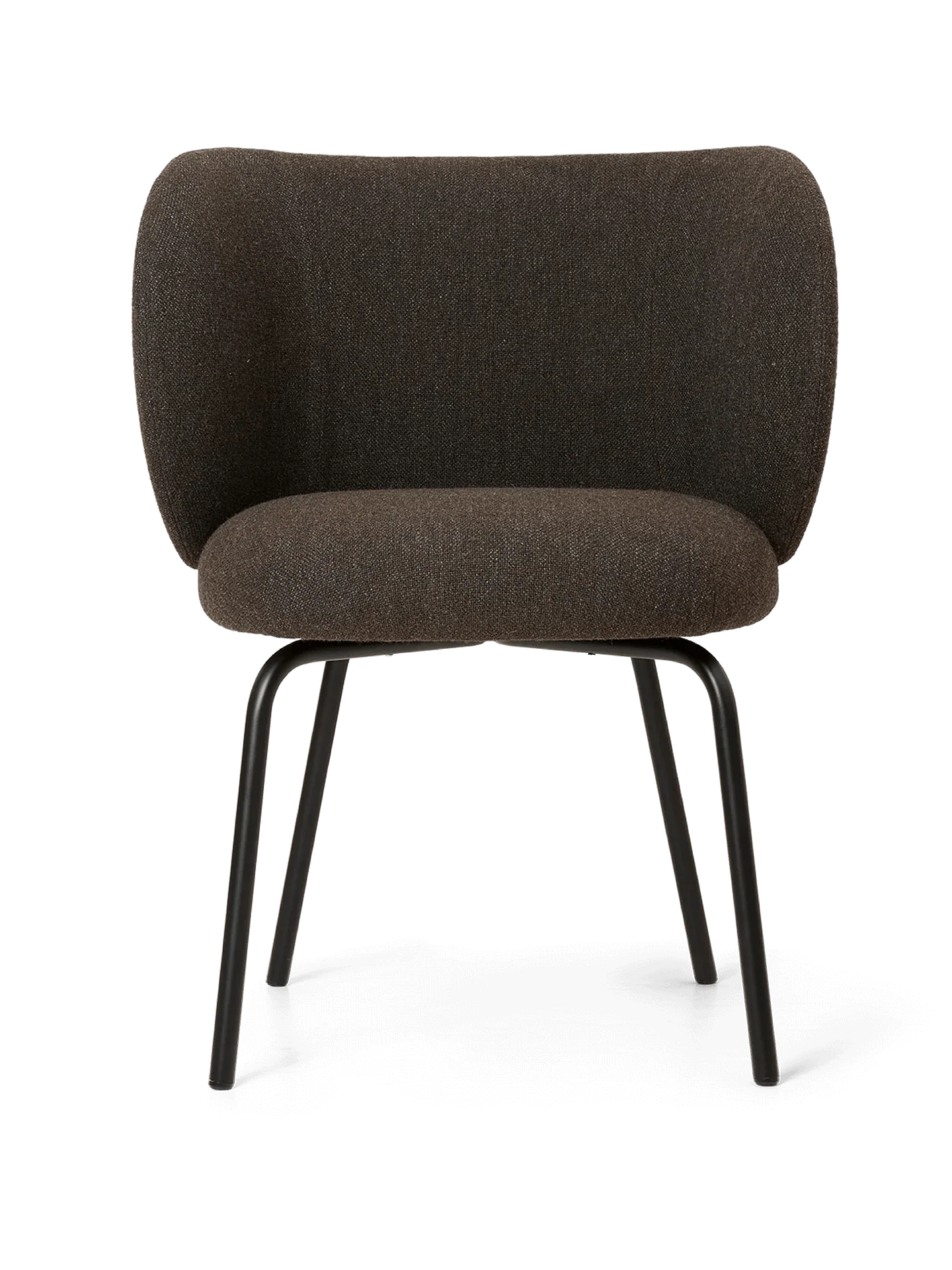 Rico Dining Chair - Black - Hallingdal - Dark Grey/Brown
