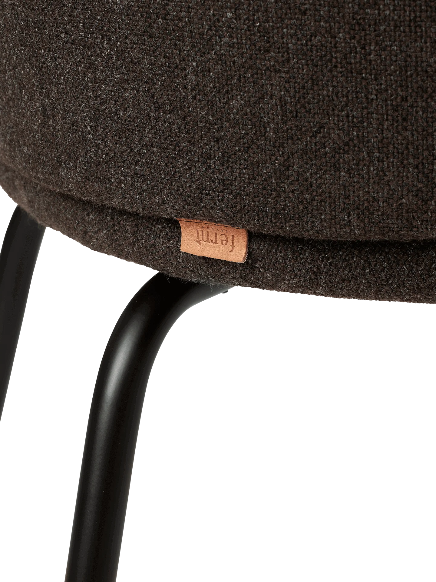 Rico Dining Chair - Black - Hallingdal - Dark Grey/Brown - Image 6