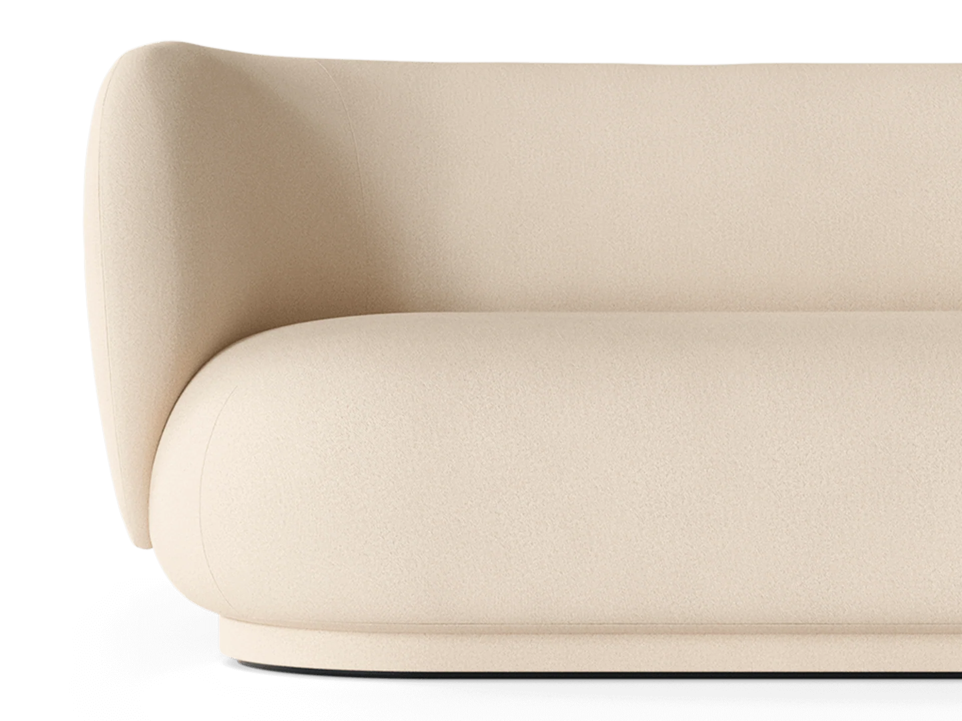 Rico Divan Left - Brushed - Off-white - Image 3